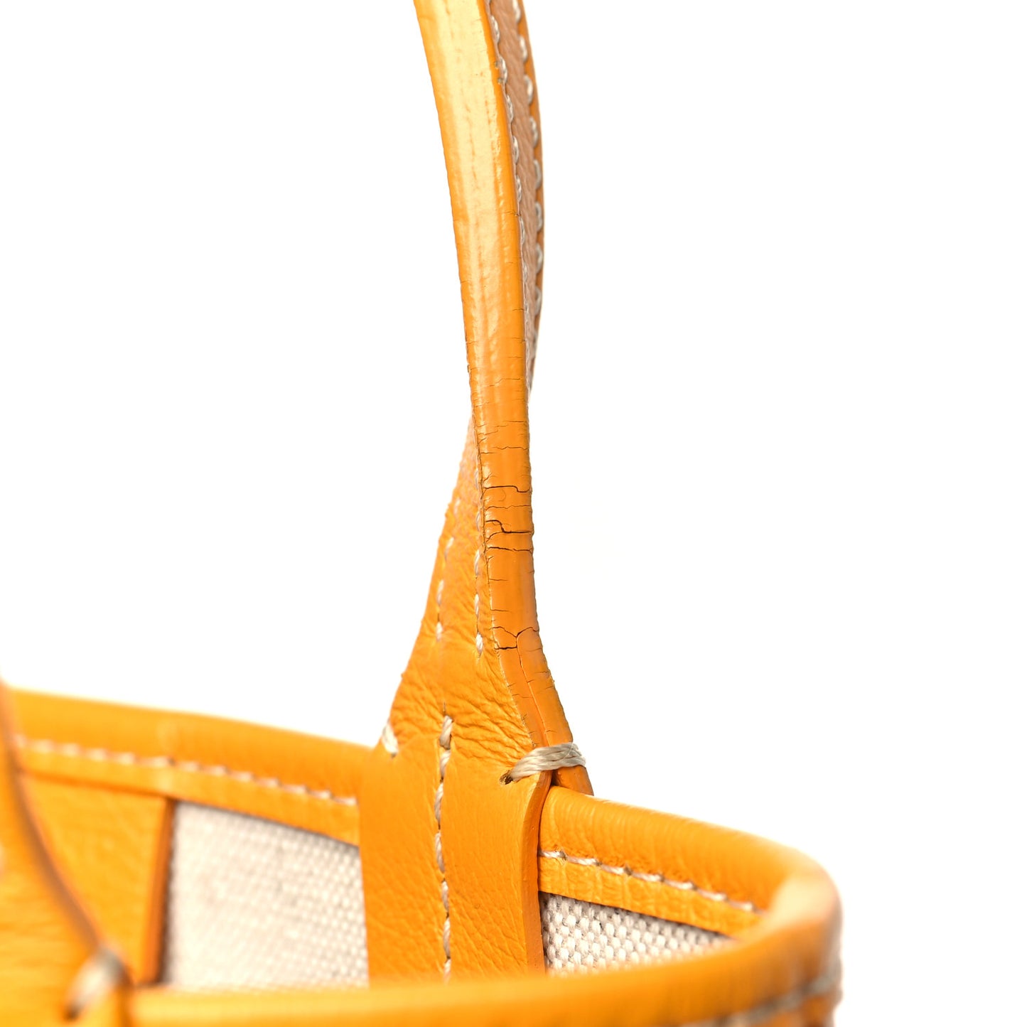 Goyardine Poitiers Claire Voie Tote Yellow