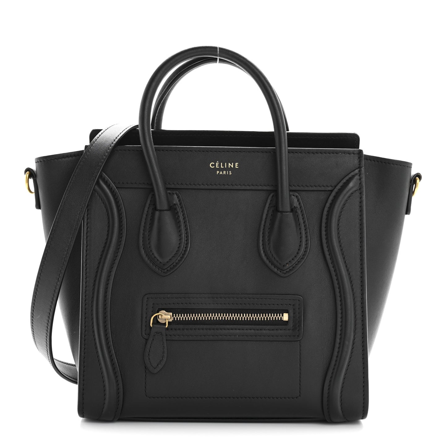 Smooth Calfskin Nano Luggage Black