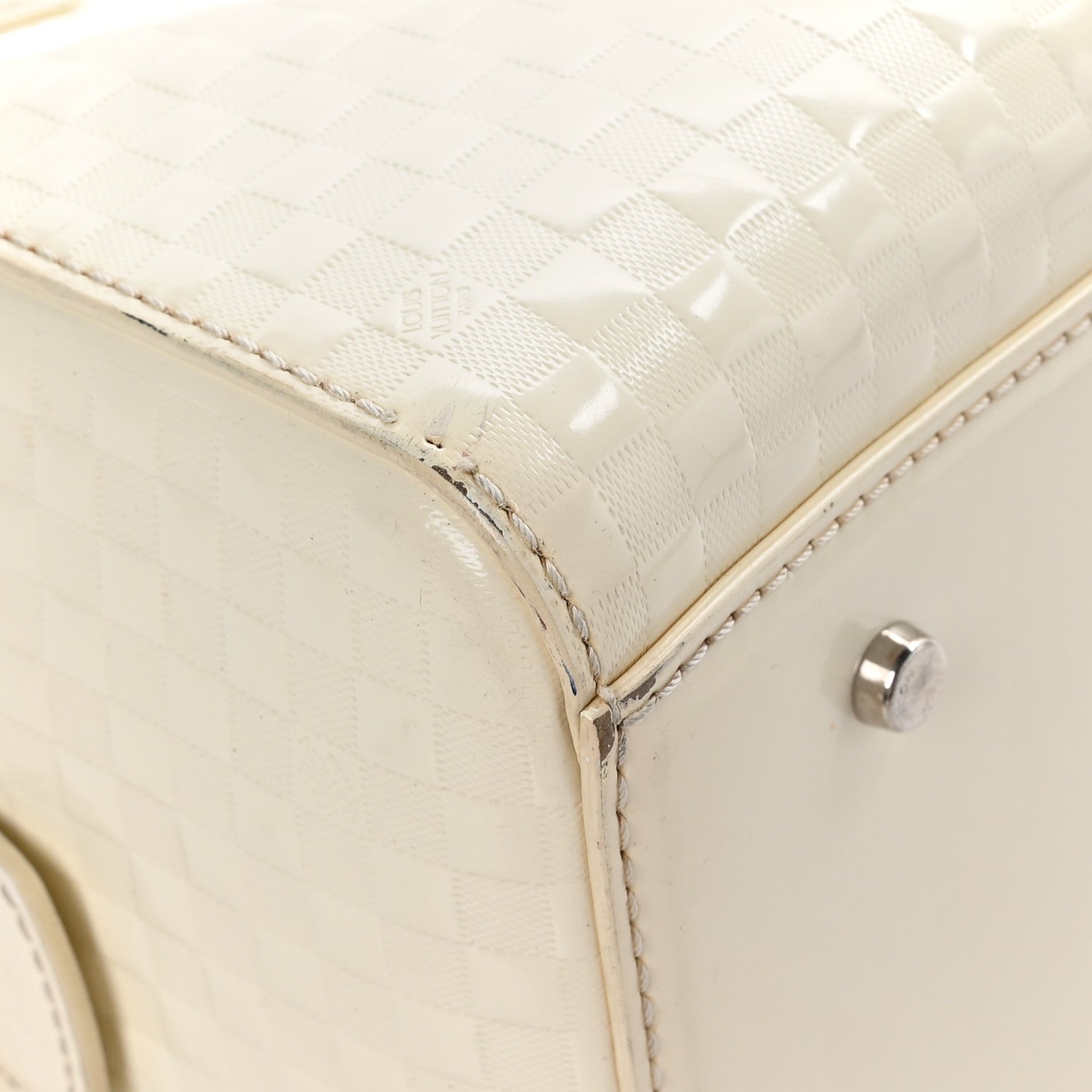Louis Vuitton Damier Facette Speedy Cube PM Cream 7 of 10