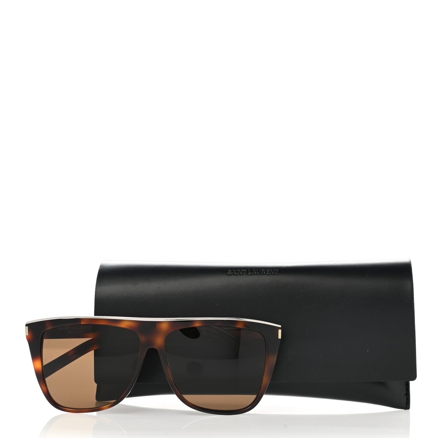 Acetate Flat Top SL1 Sunglasses Tortoise