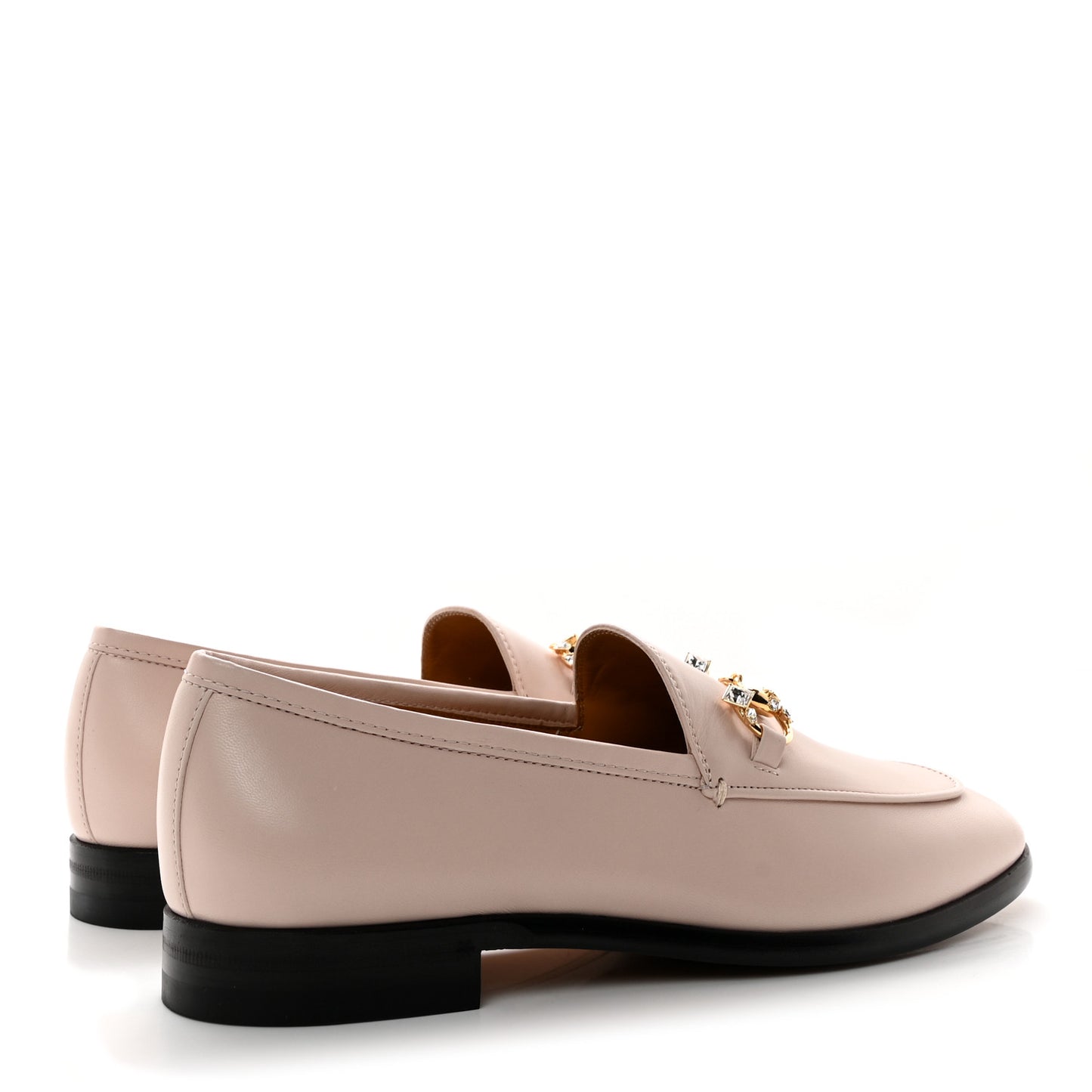 Malaga Kid 70 Cyrstal Horsebit Jordaan Loafers 38 Pink Hibiscus