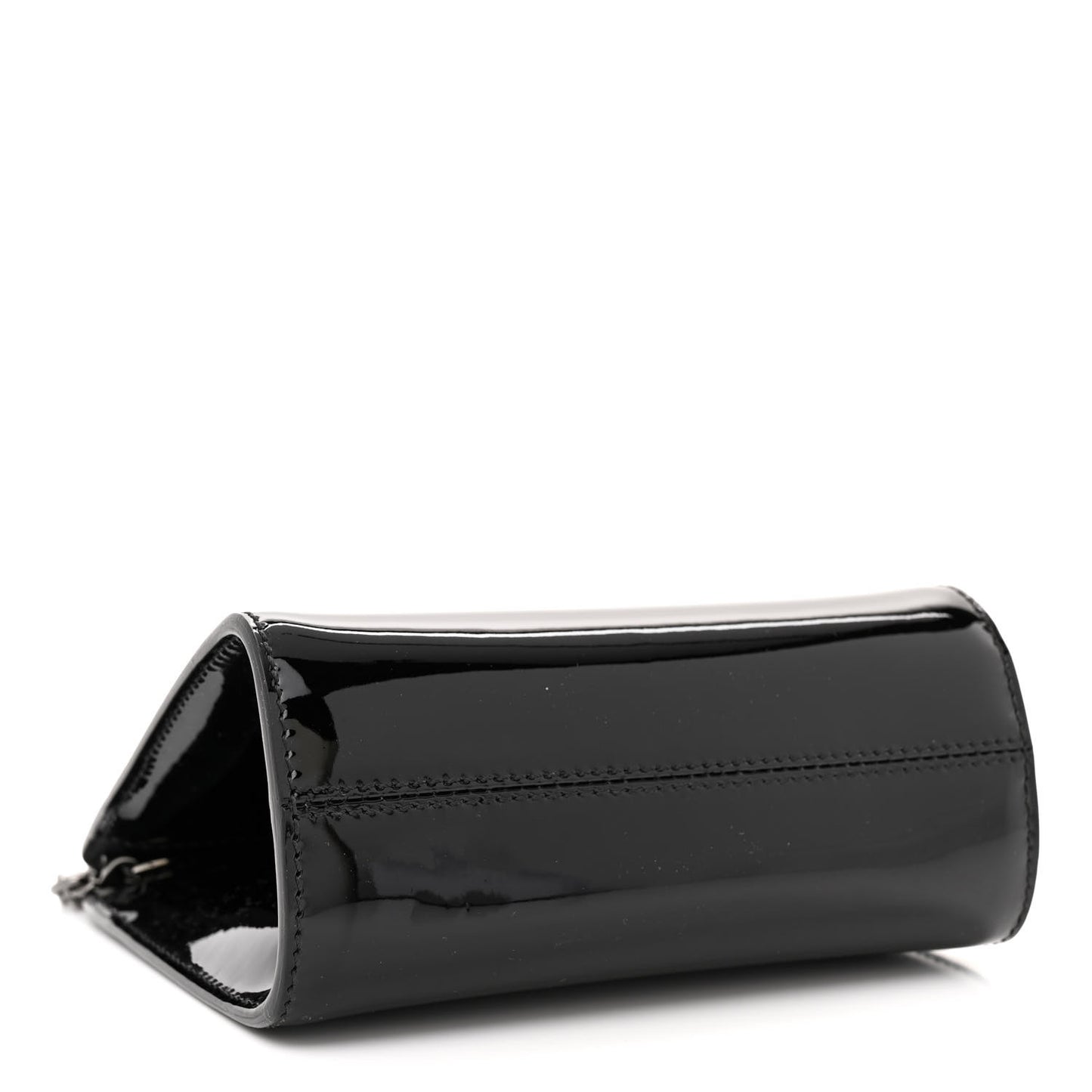 Patent Cosmo T Lock Chain Bag Black