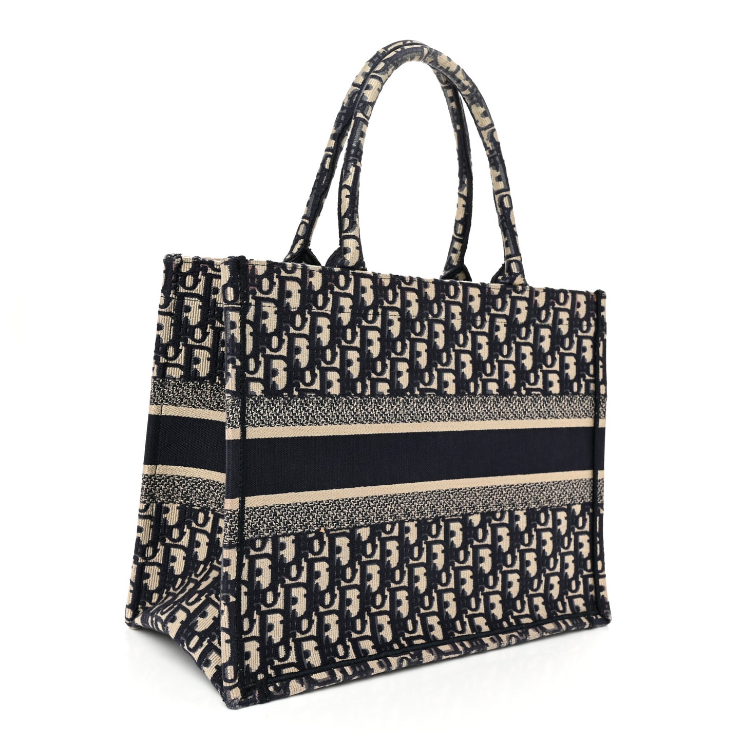 Oblique Medium Book Tote Blue Multicolor