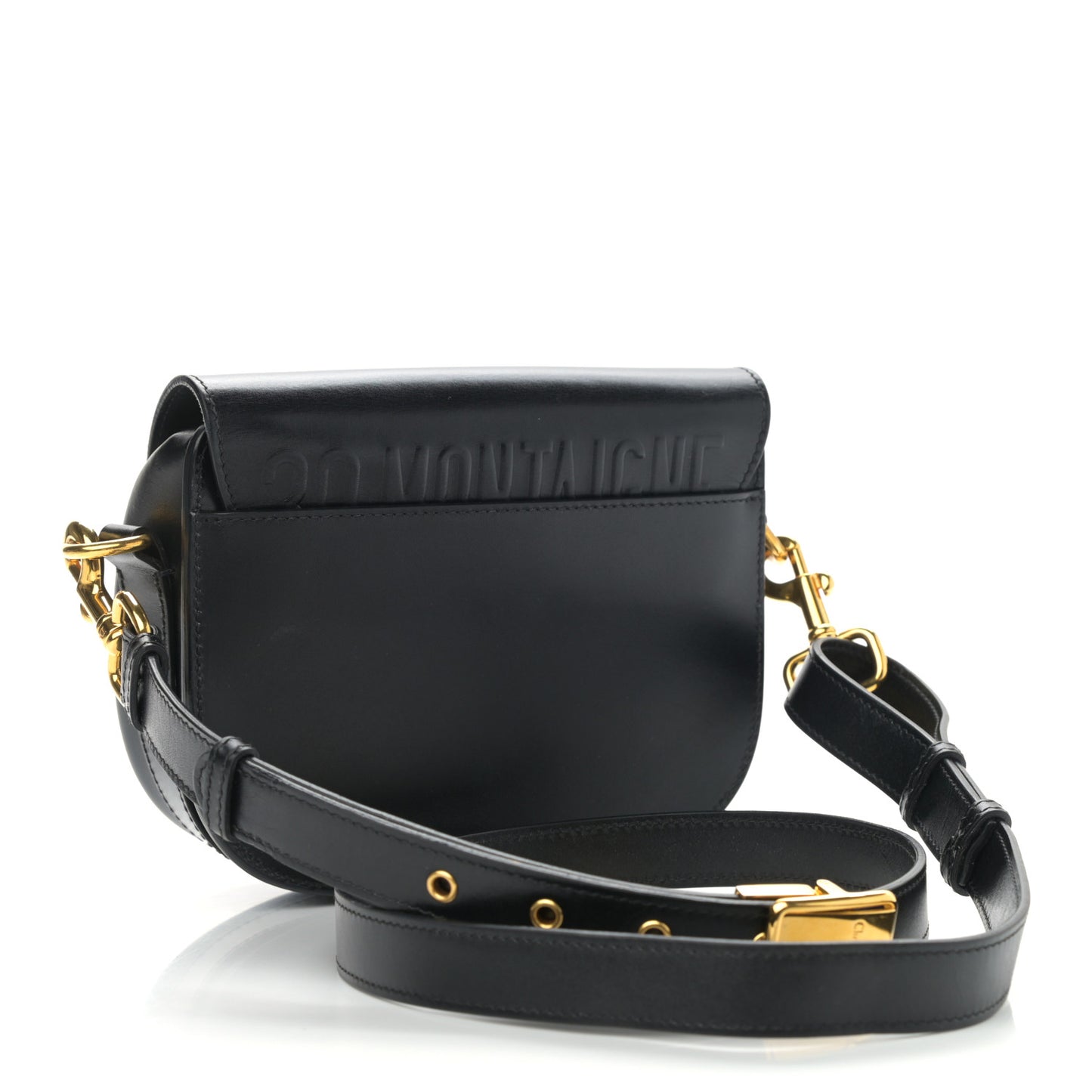 Box Calfskin Small Bobby Flap Black