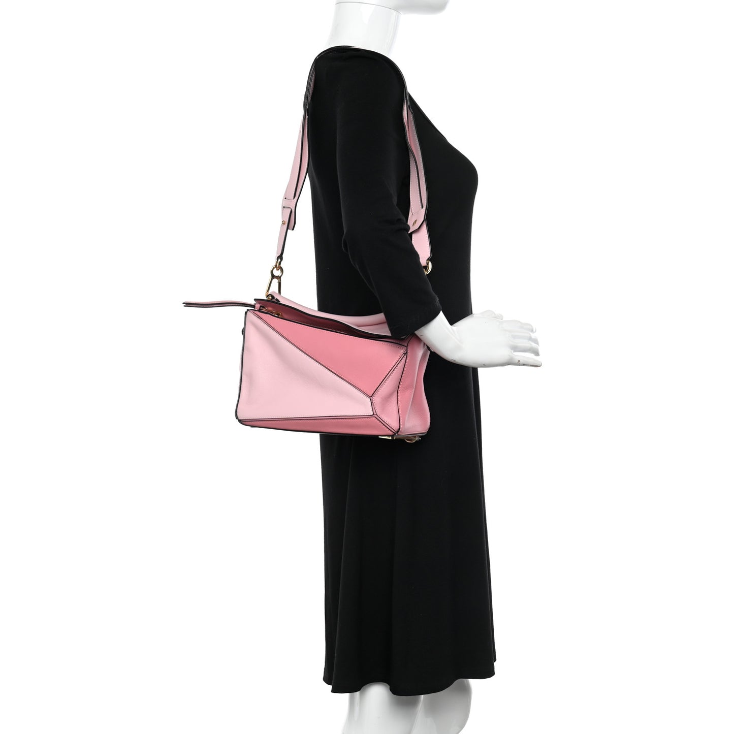 Calfskin Small Puzzle Bag Rosa