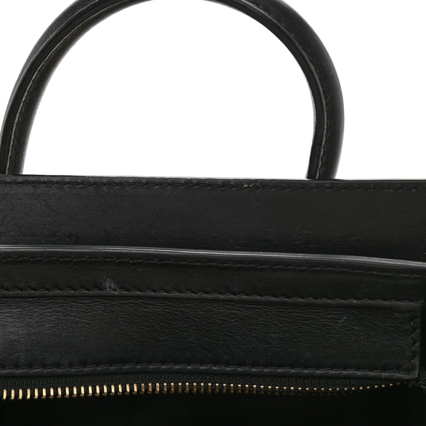 Smooth Drummed Calfskin Nano Tri-Color Luggage Vanilla