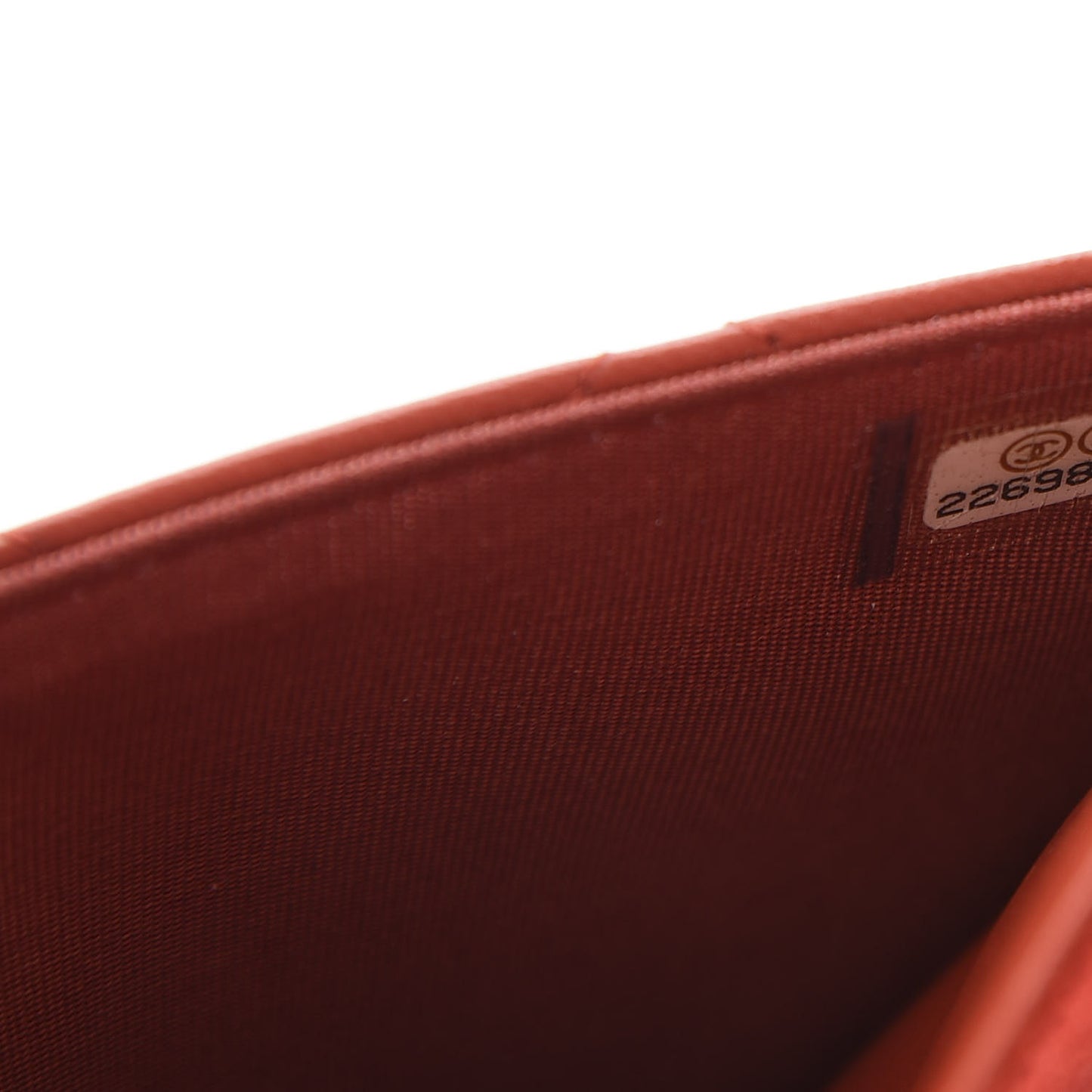 Lambskin Quilted Trendy CC Wallet On Chain WOC Red