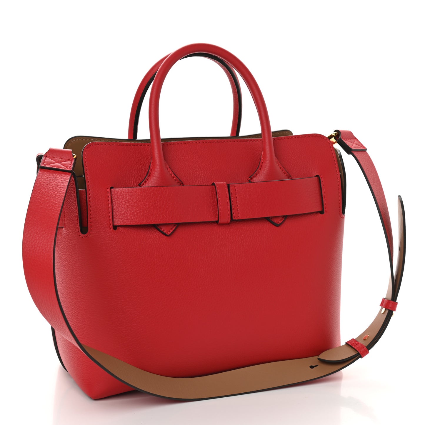 Soft Grain Calfskin Small Belt Bag Marais Bright Military Red