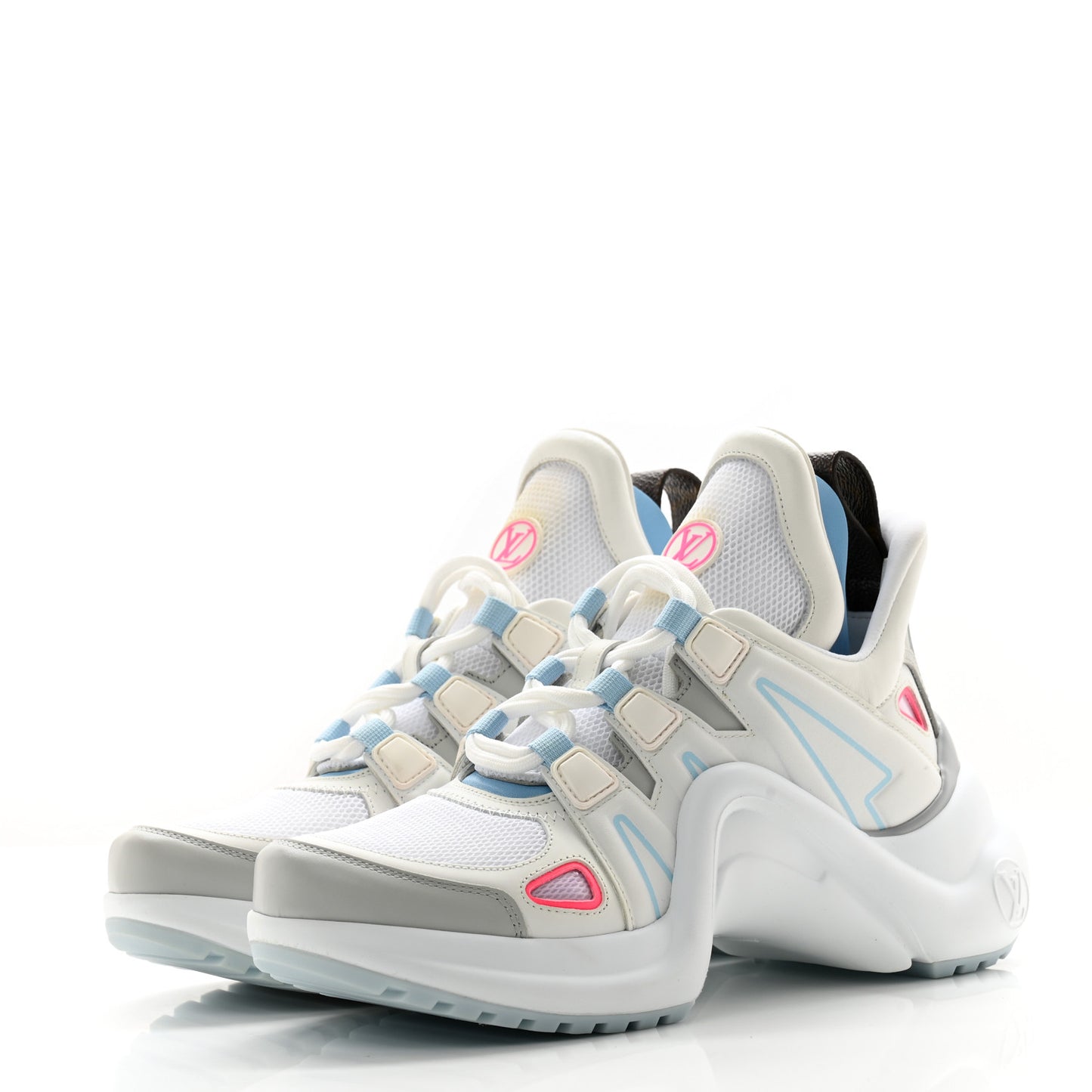 Calfskin LV Archlight Gradient Sneakers 36 Light Blue Pink
