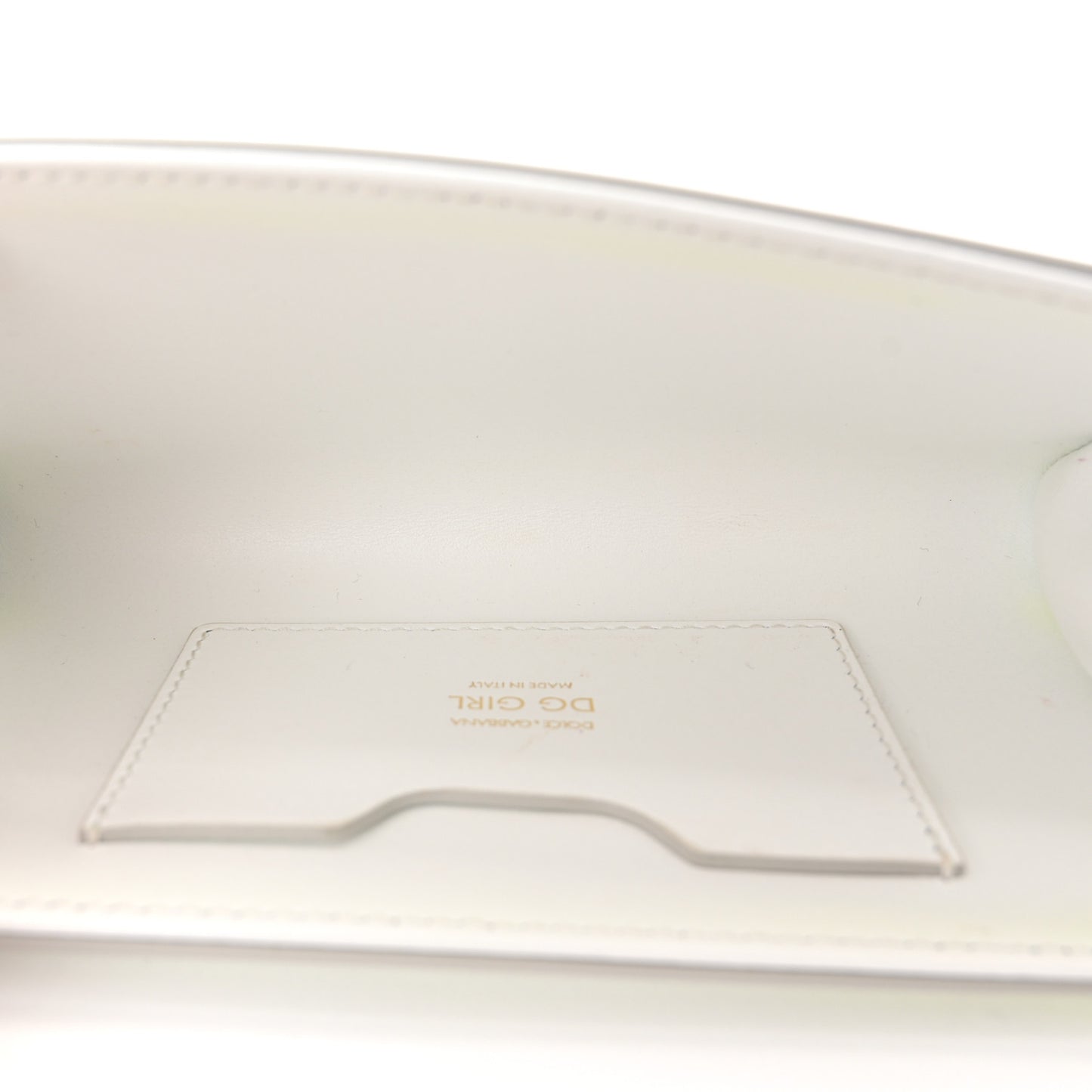 Nappa DG Girls Phone Shoulder Bag White