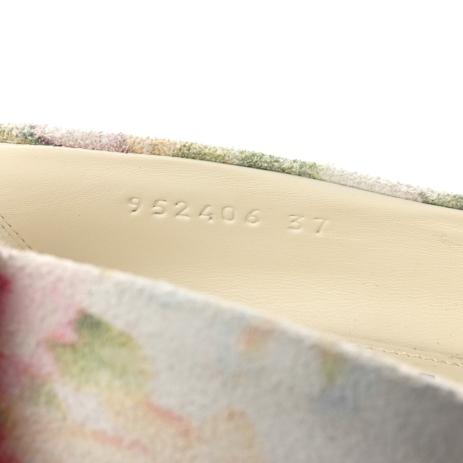 Loewe Suede Floral Toy Pumps 90 37 White Pink Multicolor 9 of 10
