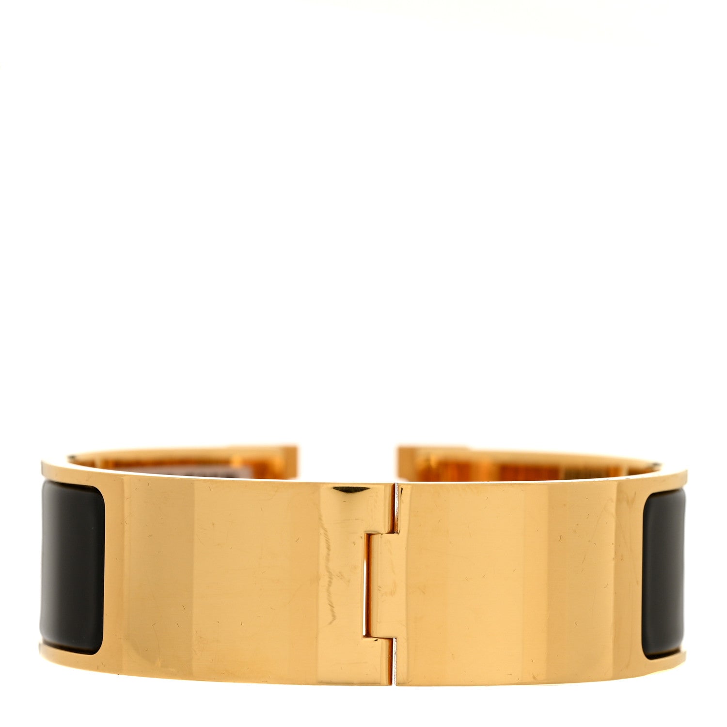 Hermes Enamel Wide Clic Clac H Bracelet PM Black 3 of 5