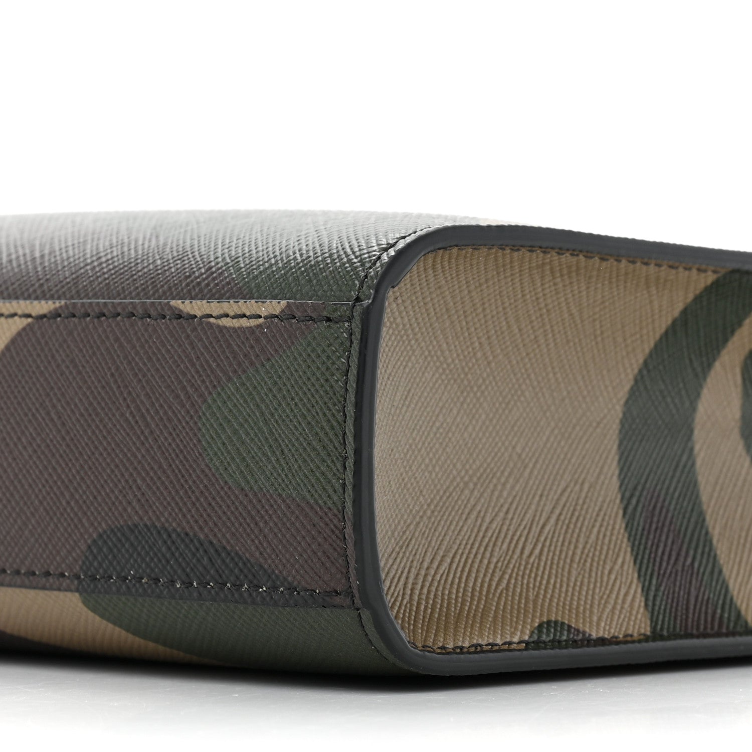 Celine Canvas Calfskin Mini Vertical Cabas Khaki 6 of 10