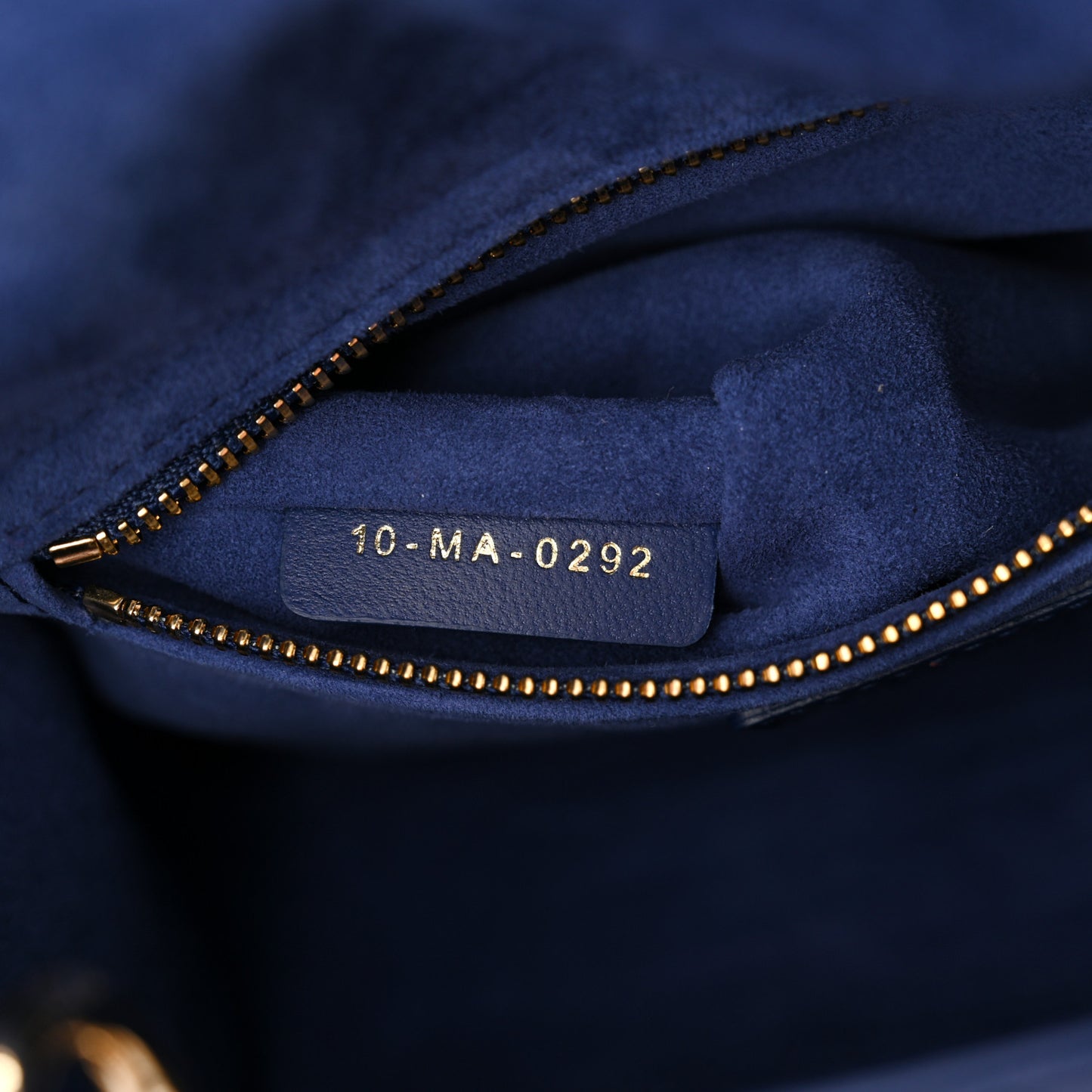Lambskin Cannage Small Lady Dior Royal Blue