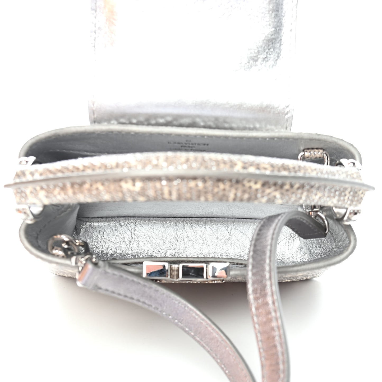 Lizard Mini Capucines Argento