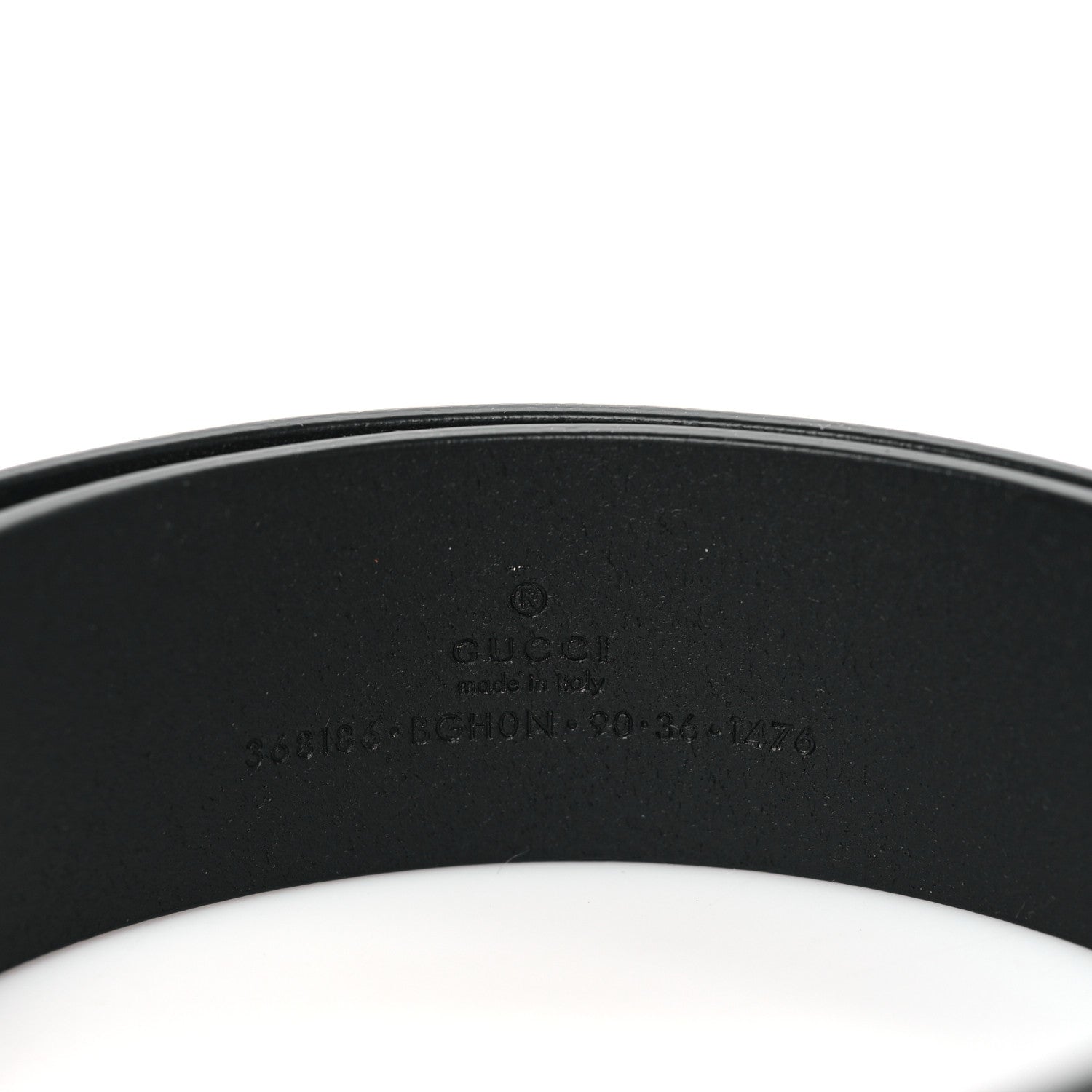 Gucci Moon Calfskin Nickel Interlocking G 90 36 Black 4 of 6