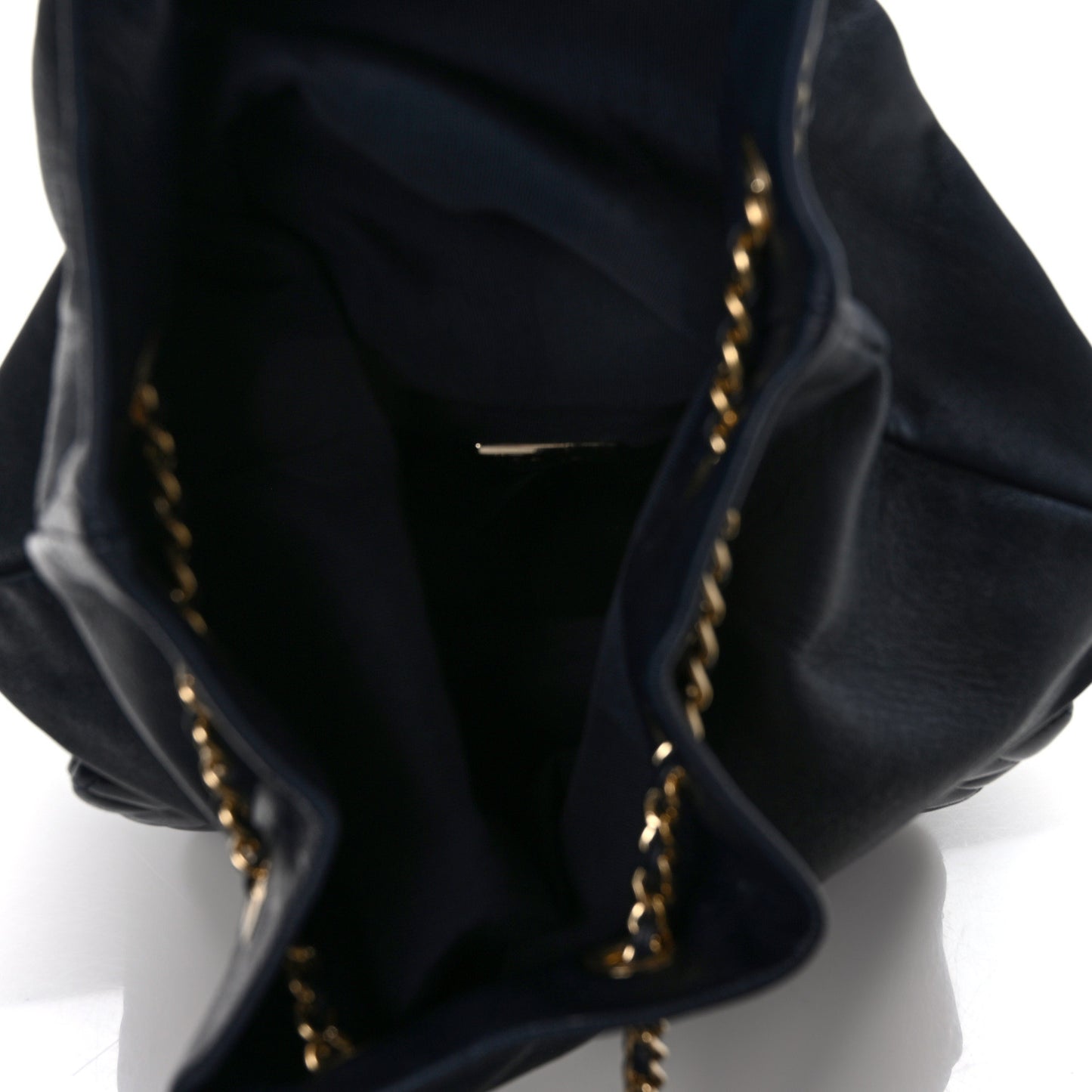 Lambskin Quilted Large In Seoul Backpack Navy