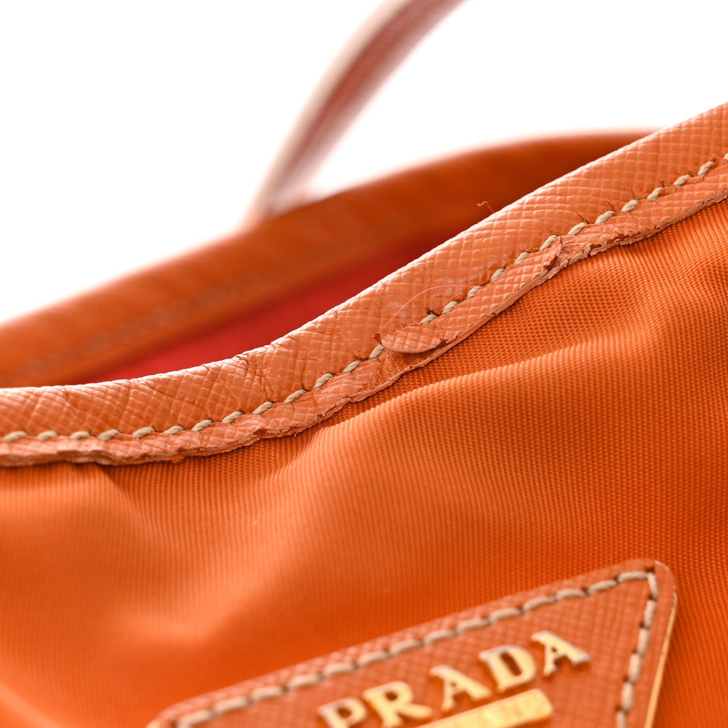 Tessuto Nylon Saffiano Tote Giallo