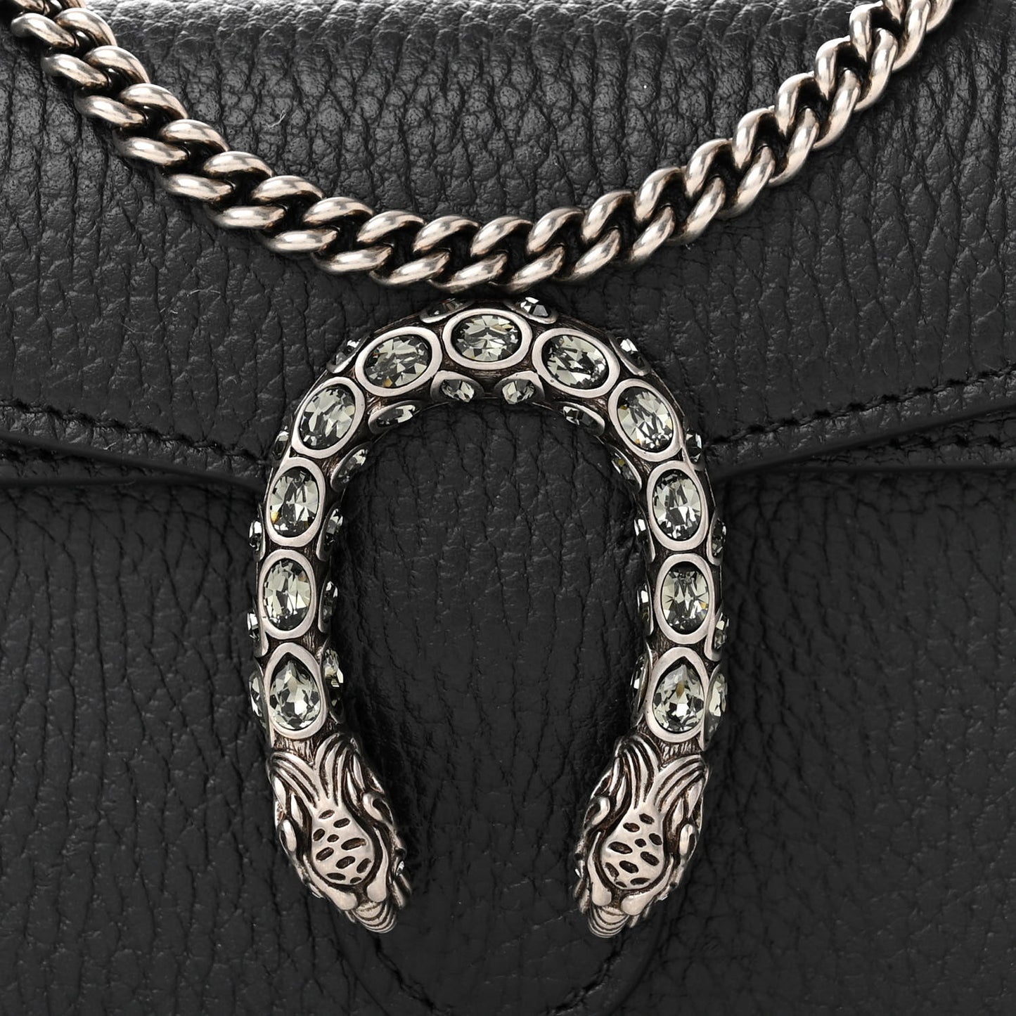 Calfskin Super Mini Dionysus Shoulder Bag Black