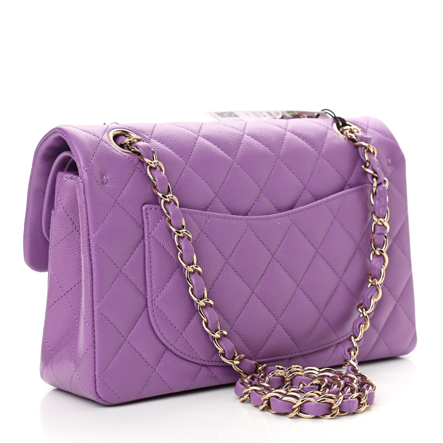 Chanel Caviar Quilted Small Double Flap Purple 3 of 11