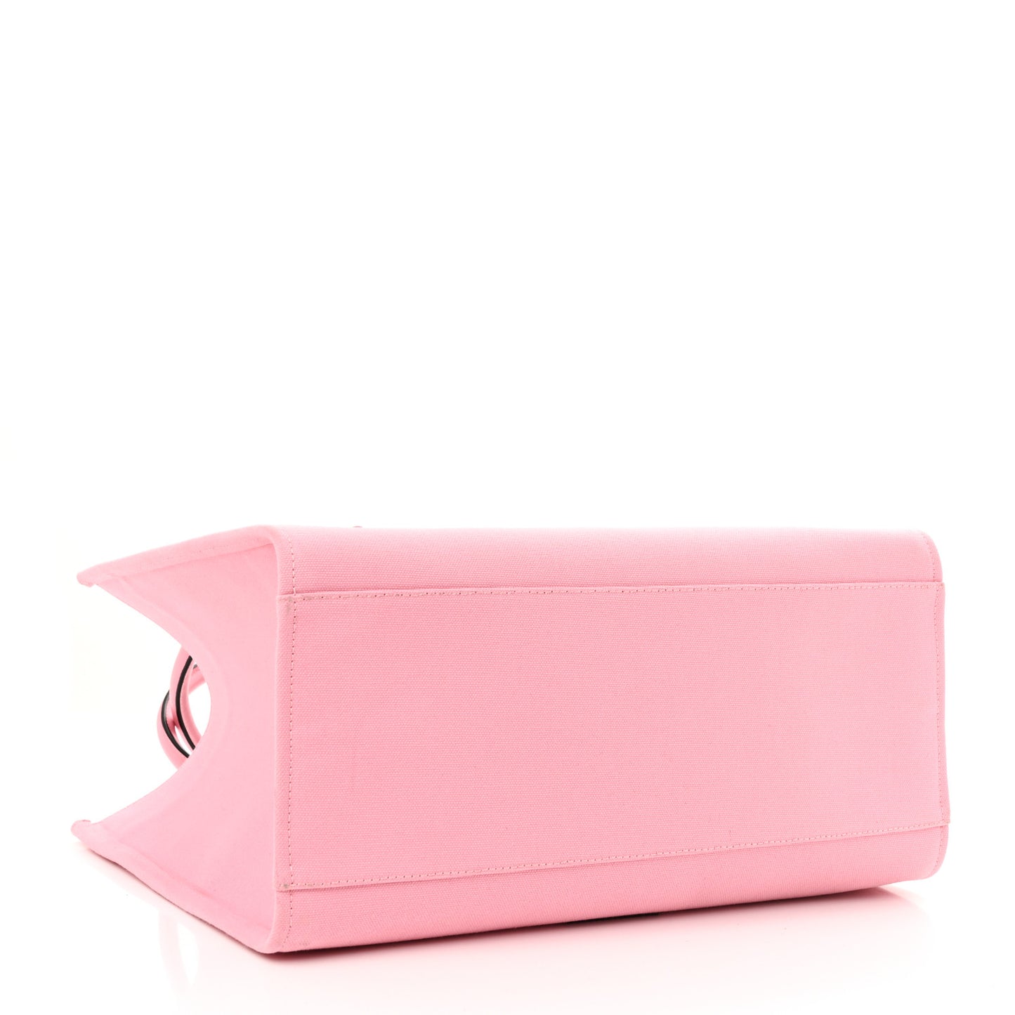 Canvas Suppler Calfskin Cabas GV Signature Tote Pink