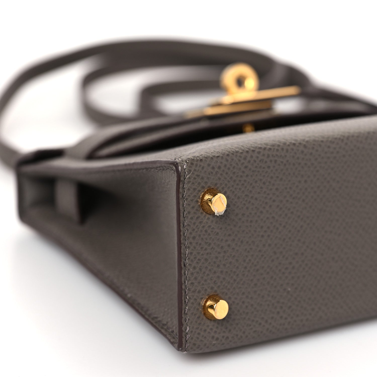 Hermes Epsom Mini Kelly Sellier 20 Etain 8 of 9