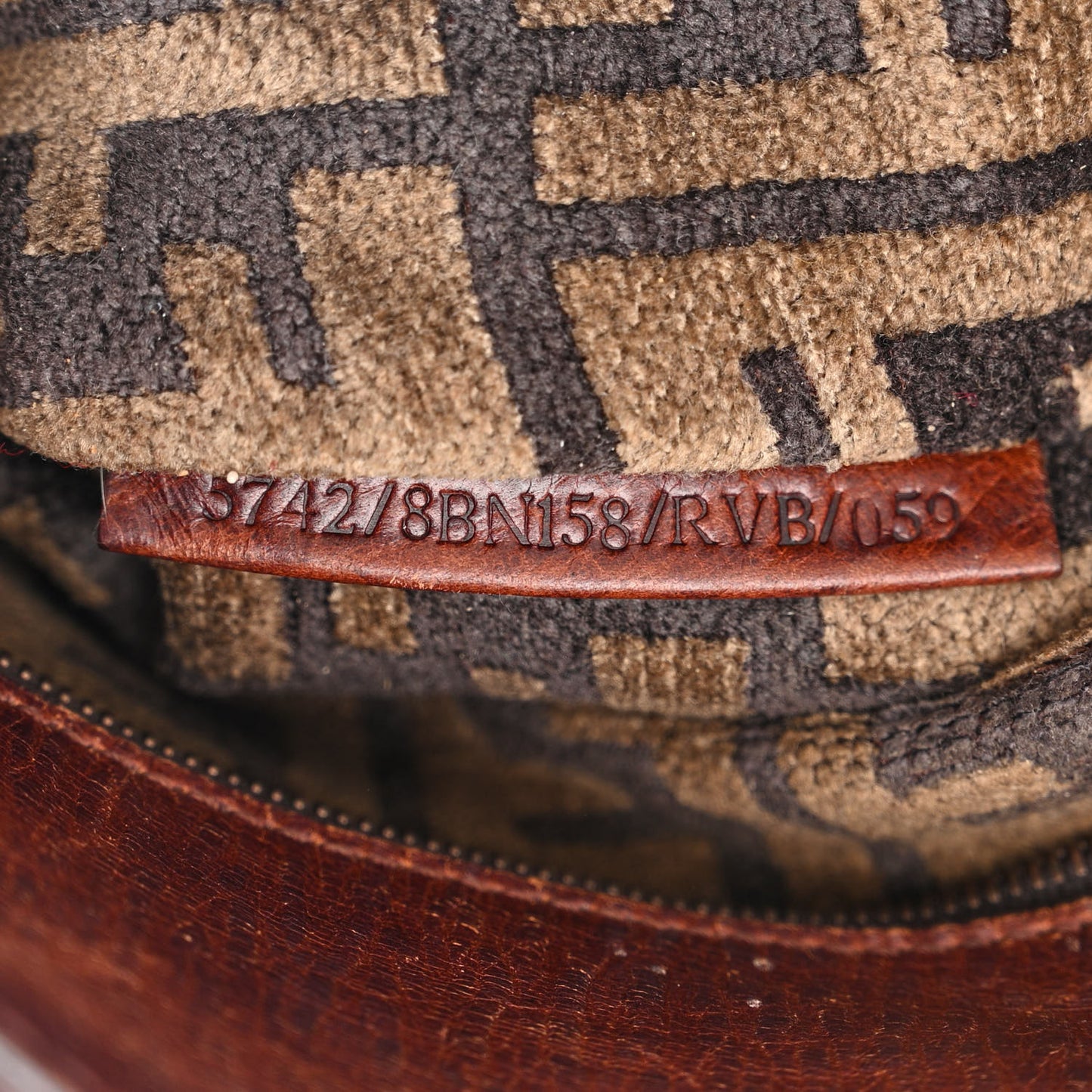 Velvet Zucca Vitello Large Bag De Jour Fango