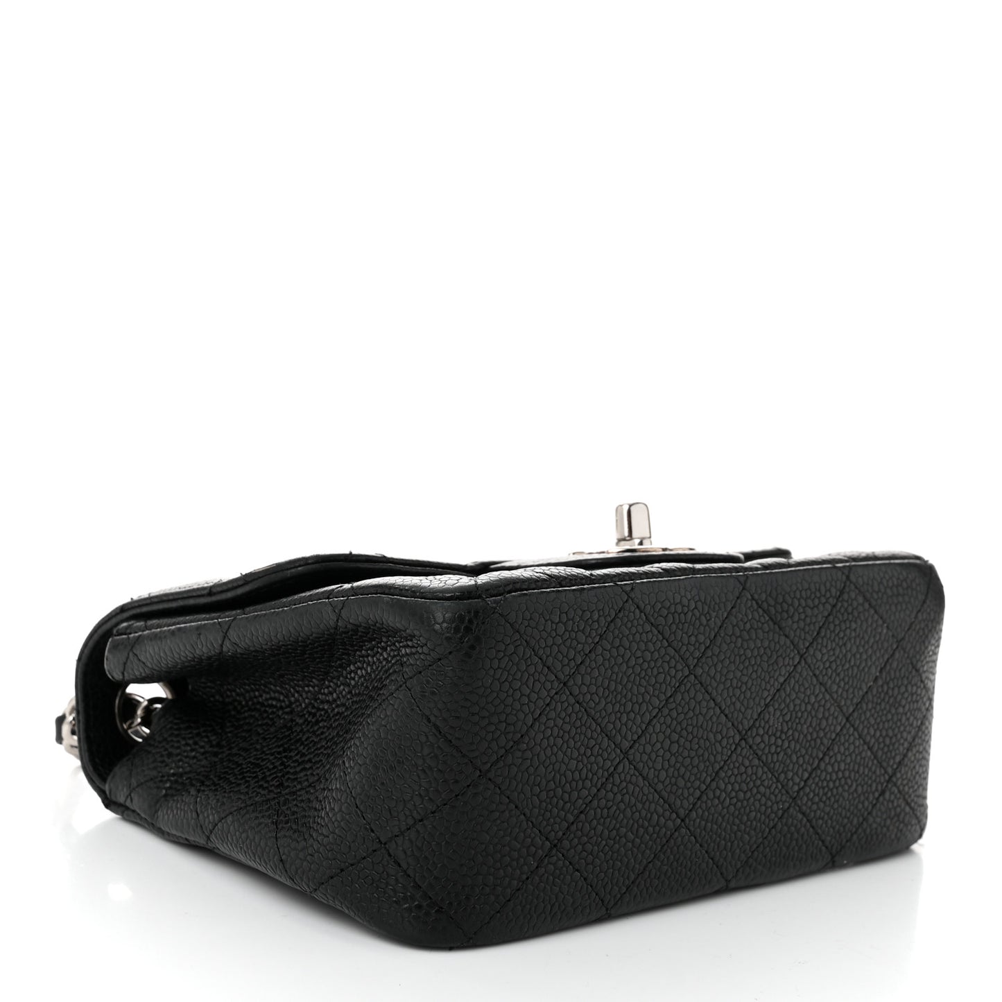 Caviar Quilted Mini Square Flap Black