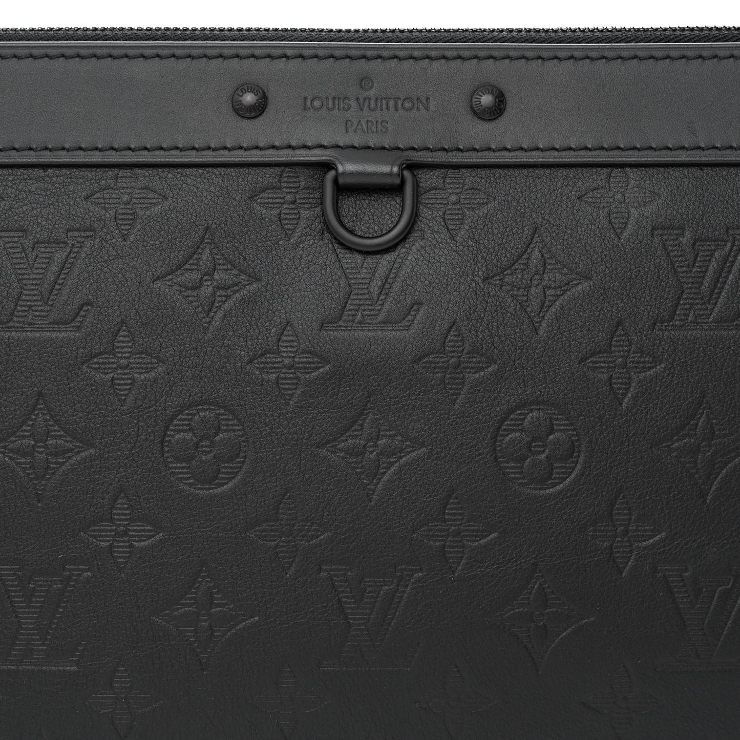 Calfskin Monogram Shadow Discovery Pochette Black