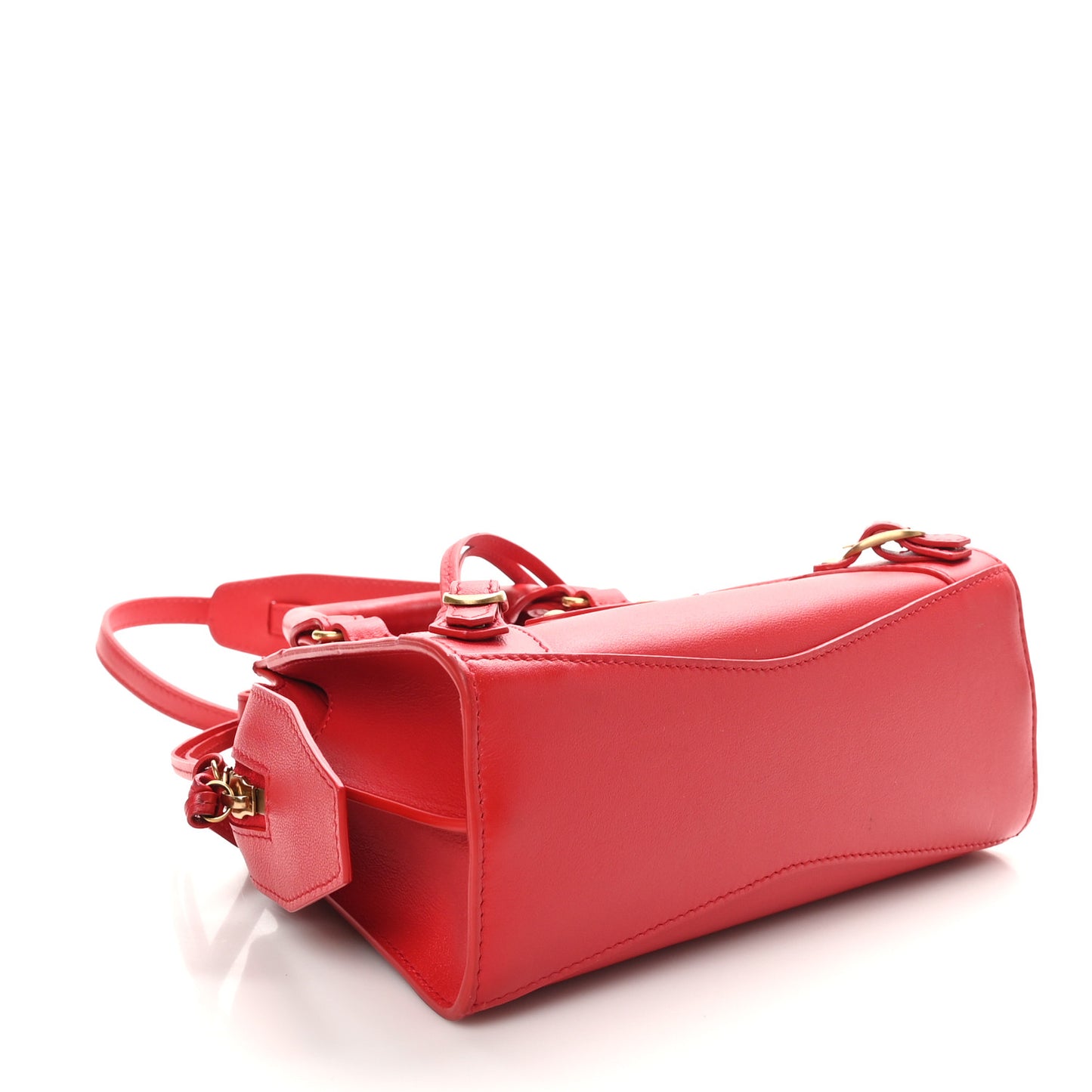 Smooth Calfskin Neo Classic Brass Hardware Mini City Red