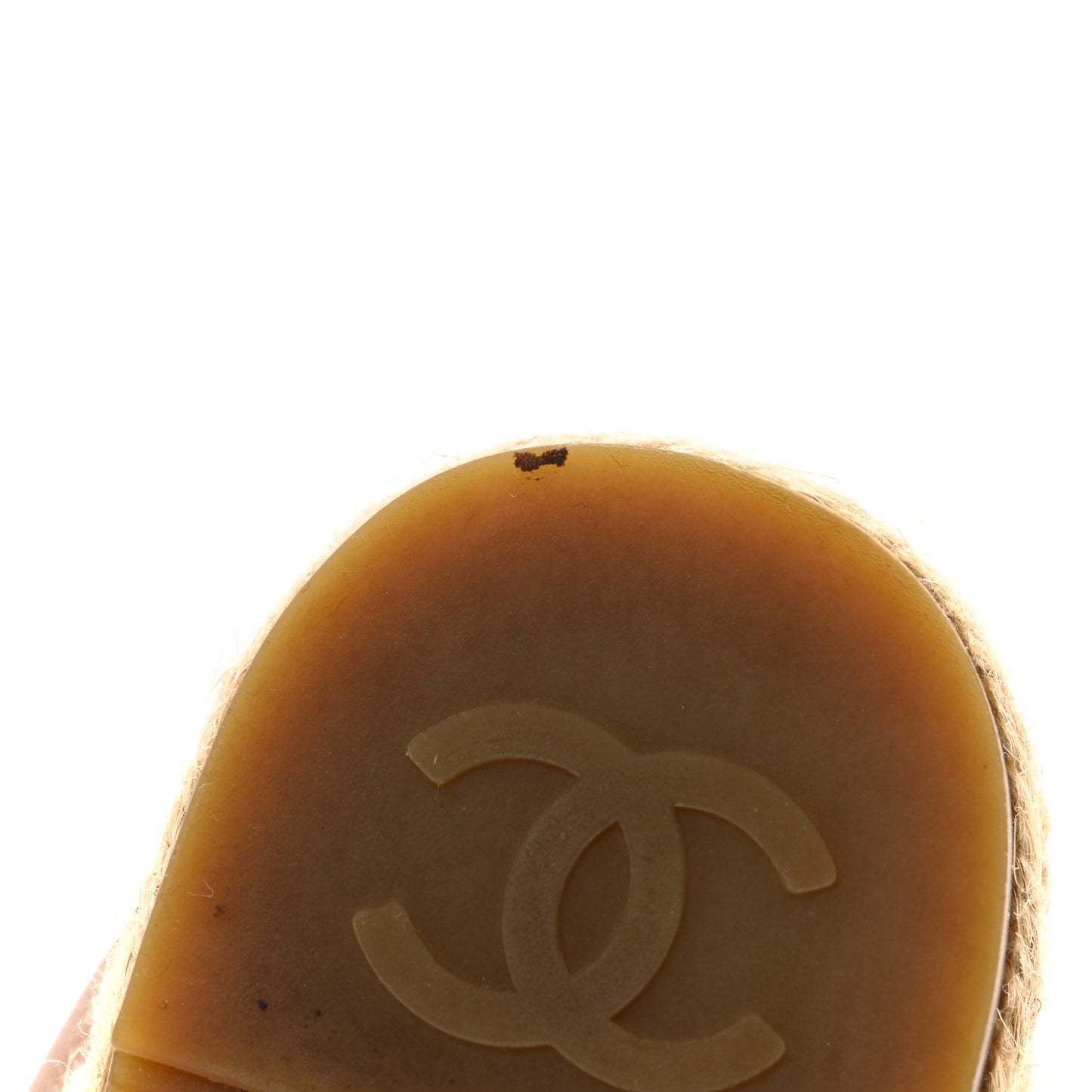 Lambskin CC Espadrilles 35 Beige Black
