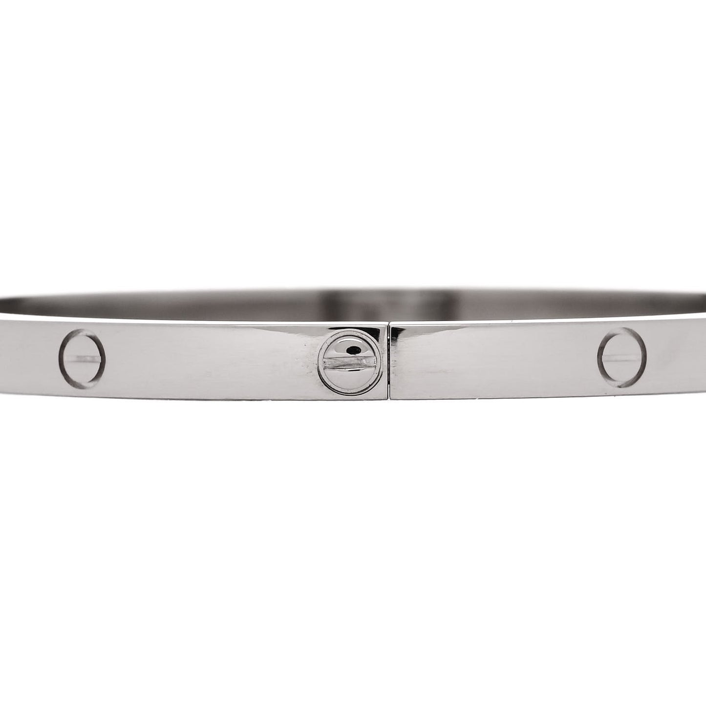 18K White Gold Small LOVE Bracelet 16