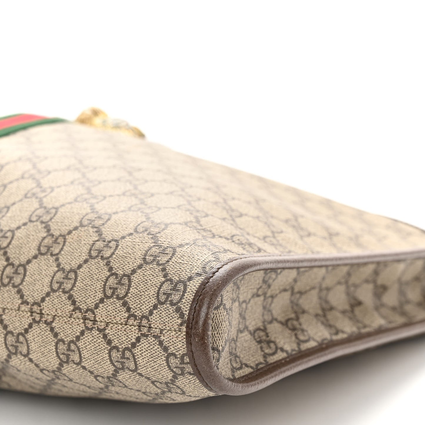 GG Supreme Monogram Large Rajah Chain Tote Beige New Acero