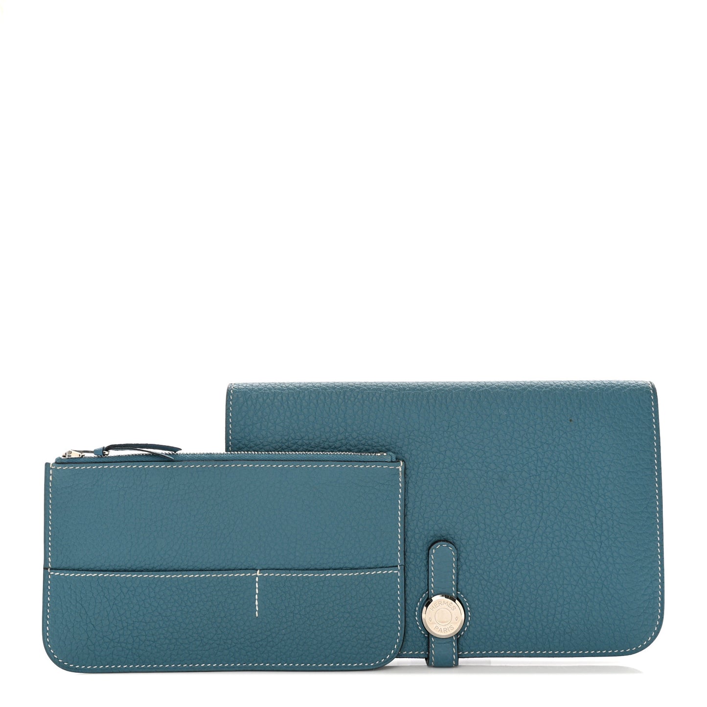 Togo Dogon Duo Wallet Bleu Jean