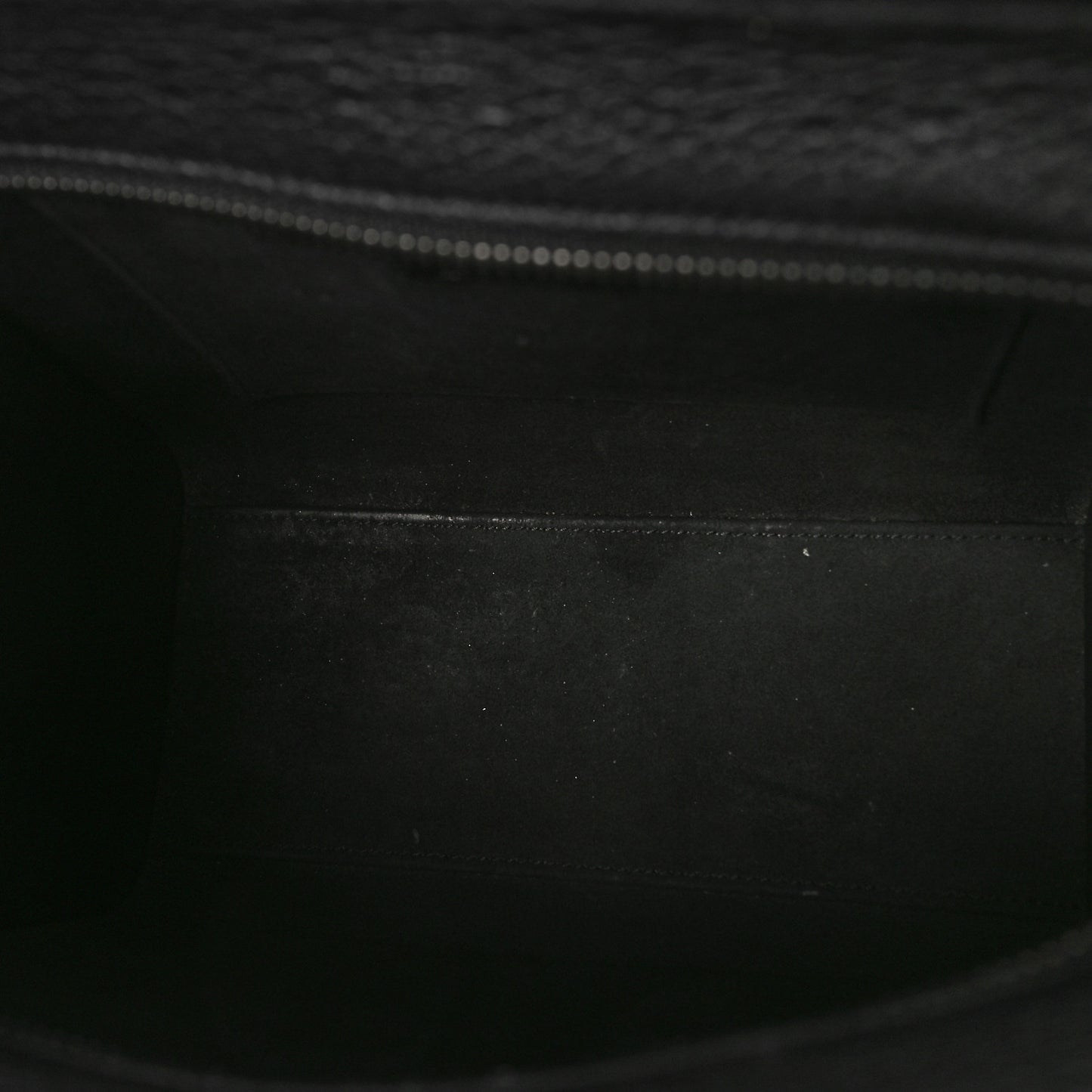 Drummed Calfskin Nano Luggage Black