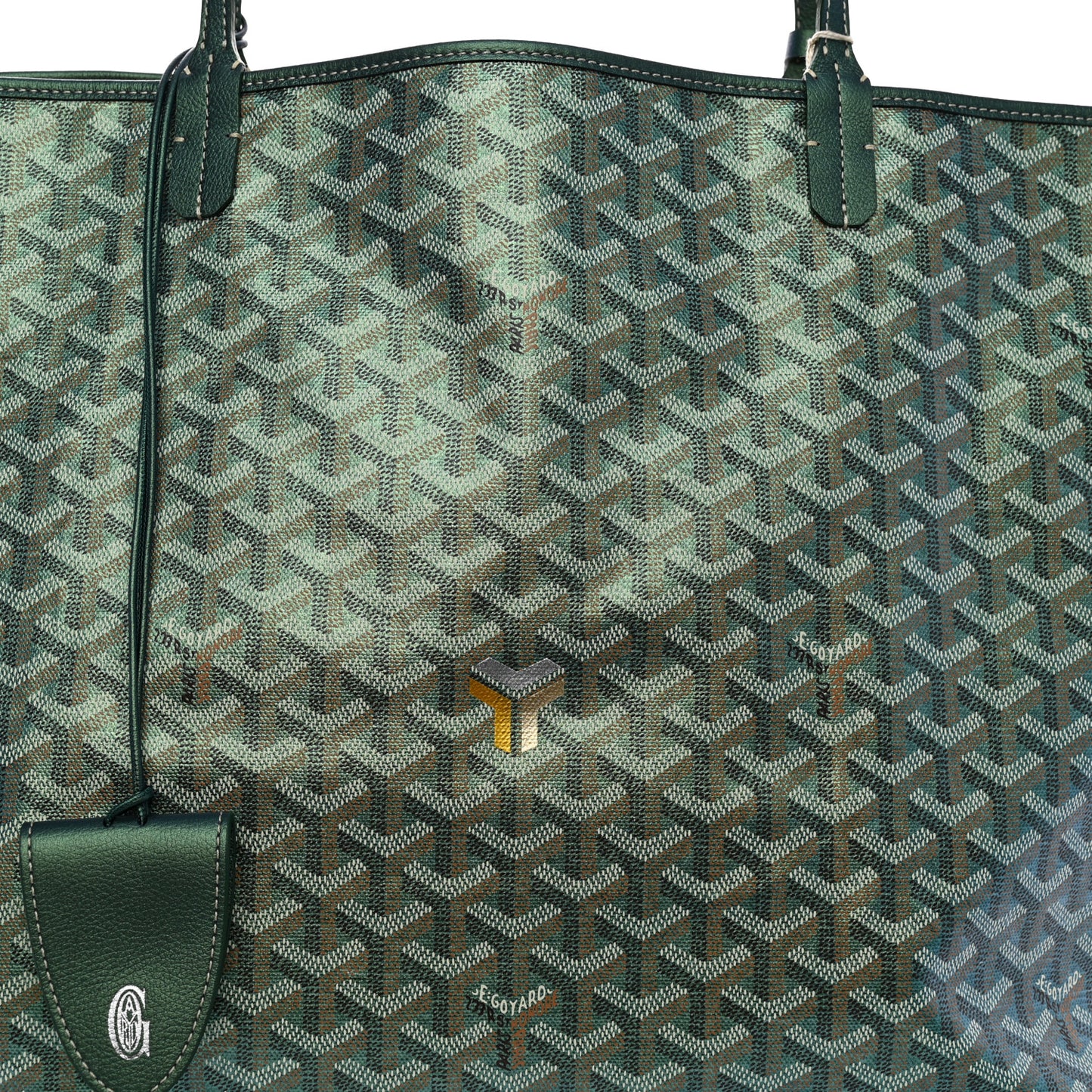 Iridescent Goyardine Saint Louis GM Pearly Green