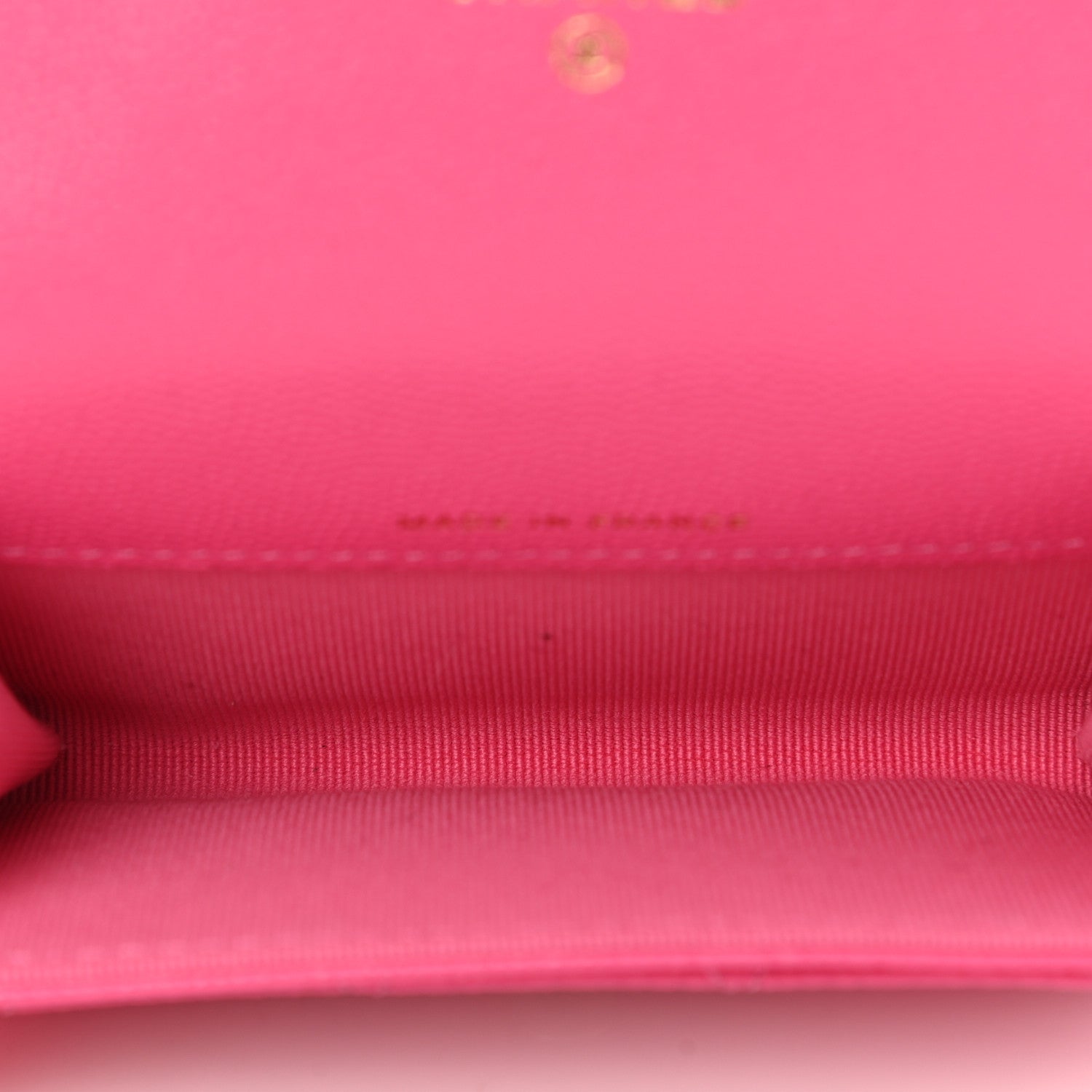 Chanel Caviar Quilted Flap Card Holder Wallet Pink 5 of 9