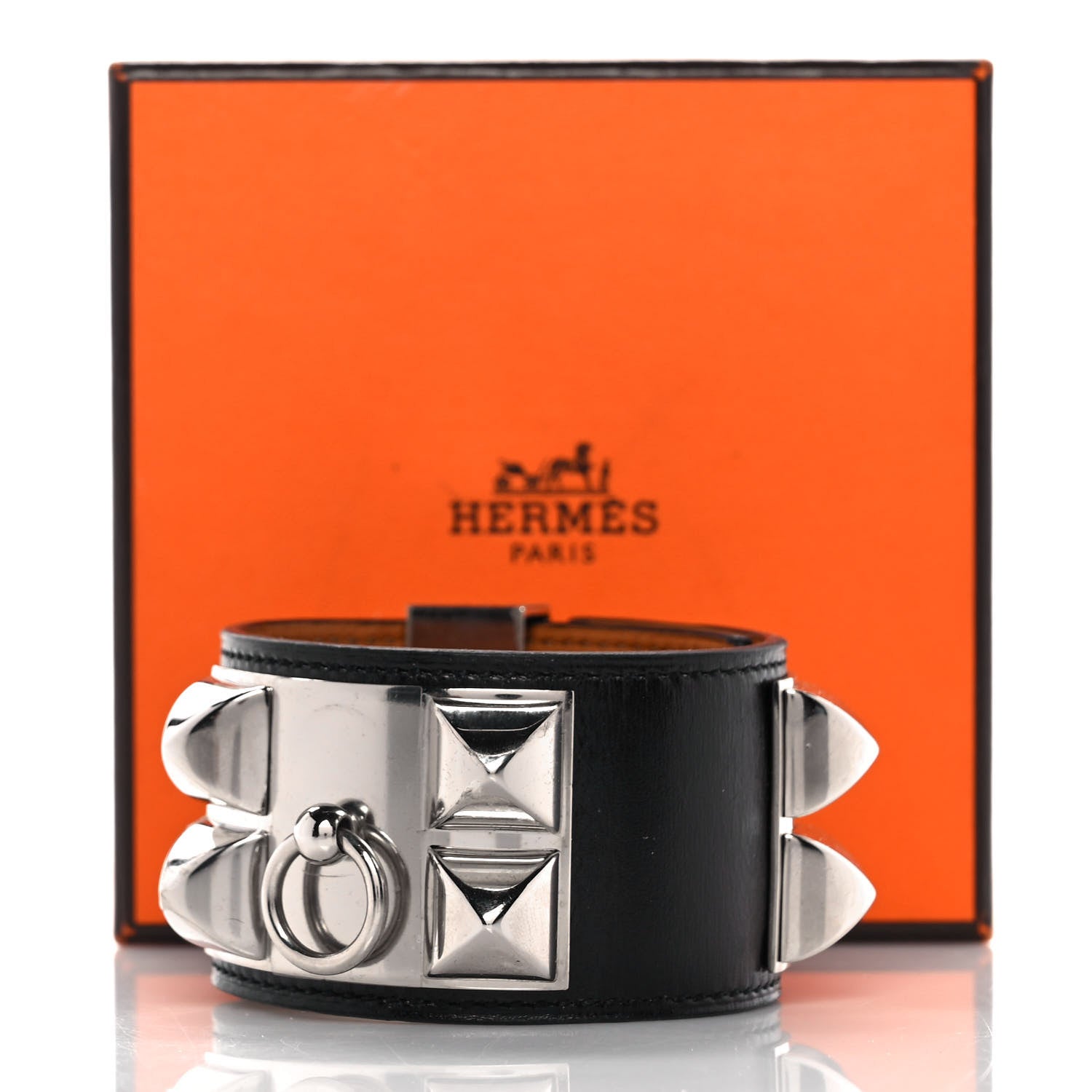 Hermes Box Collier de Chien CDC Bracelet S Black 6 of 6