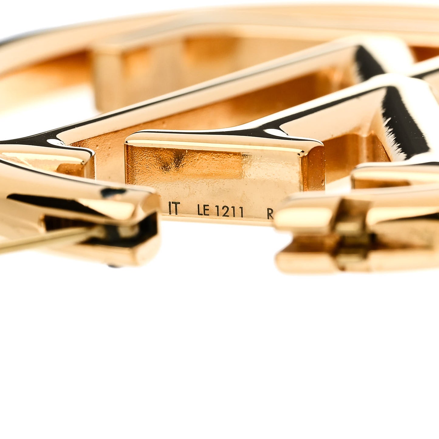 Metal Louise Hoop Earrings Gold