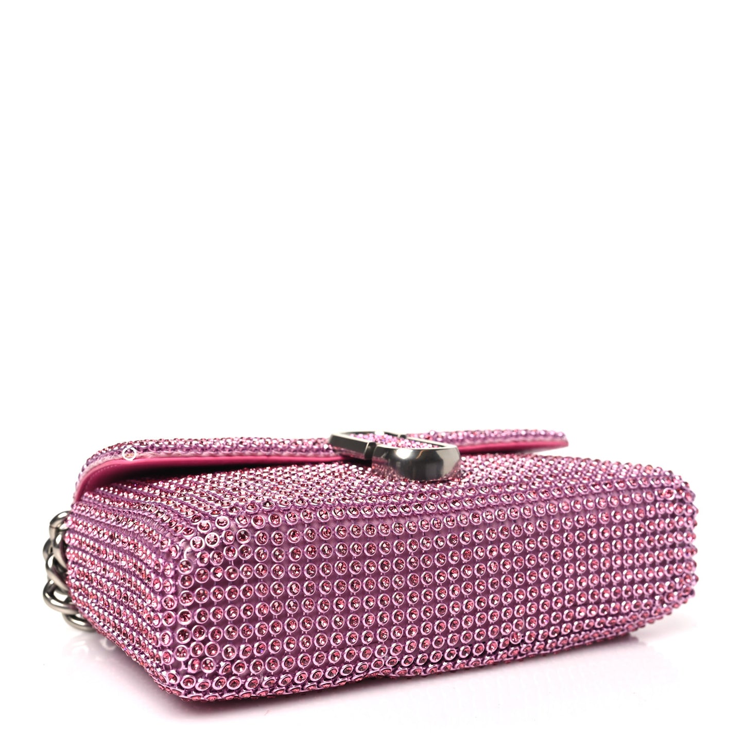 The Rhinestone J Marc Mini Shoulder Bag Petal Pink