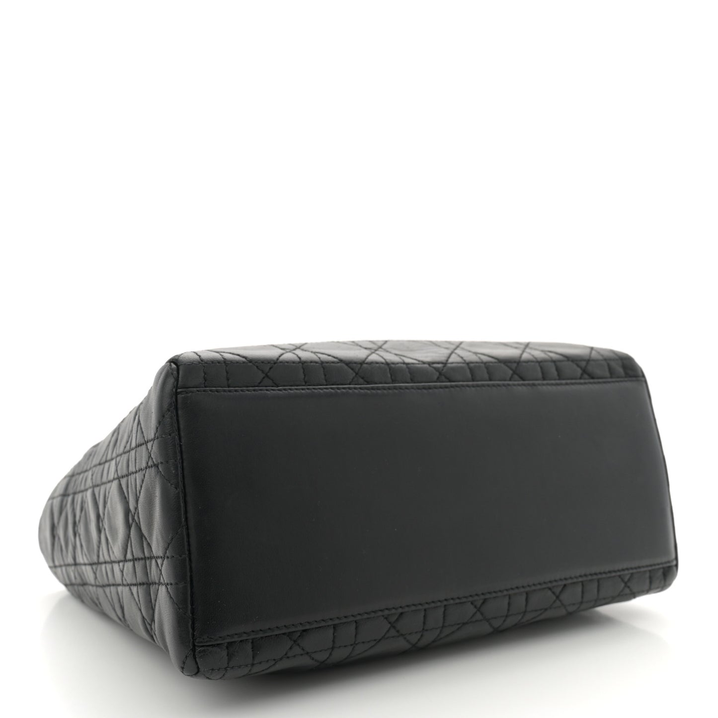 Lambskin Cannage Medium Lady Dior Black