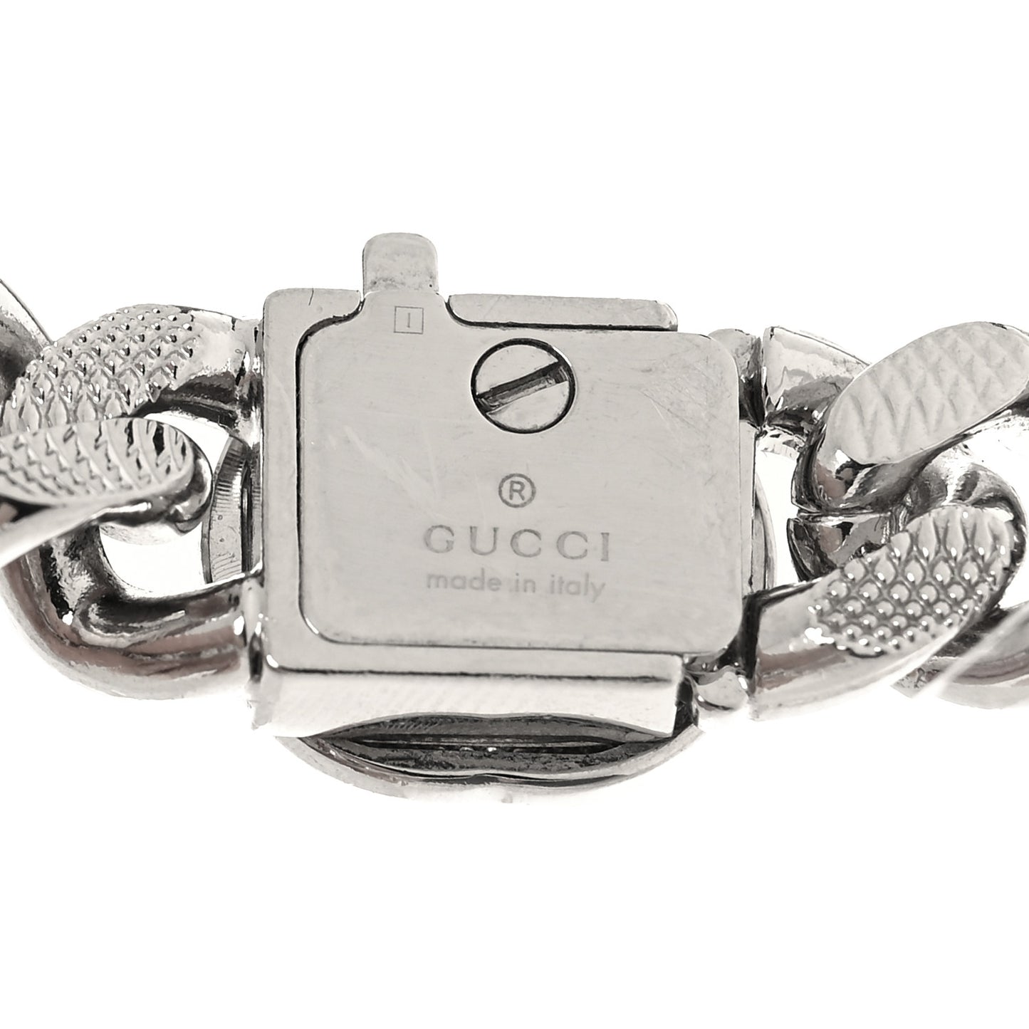 Palladium Script Logo Interlocking Chain Necklace
