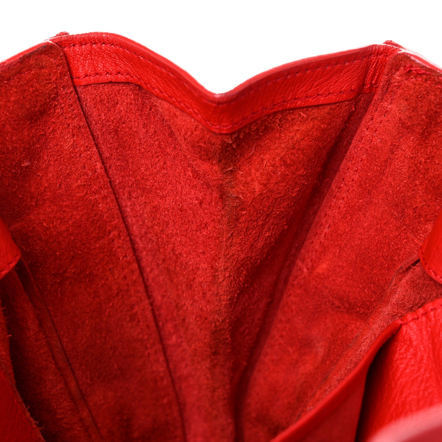 Veau Souple Papier Mini A4 Tote Rouge Cerise