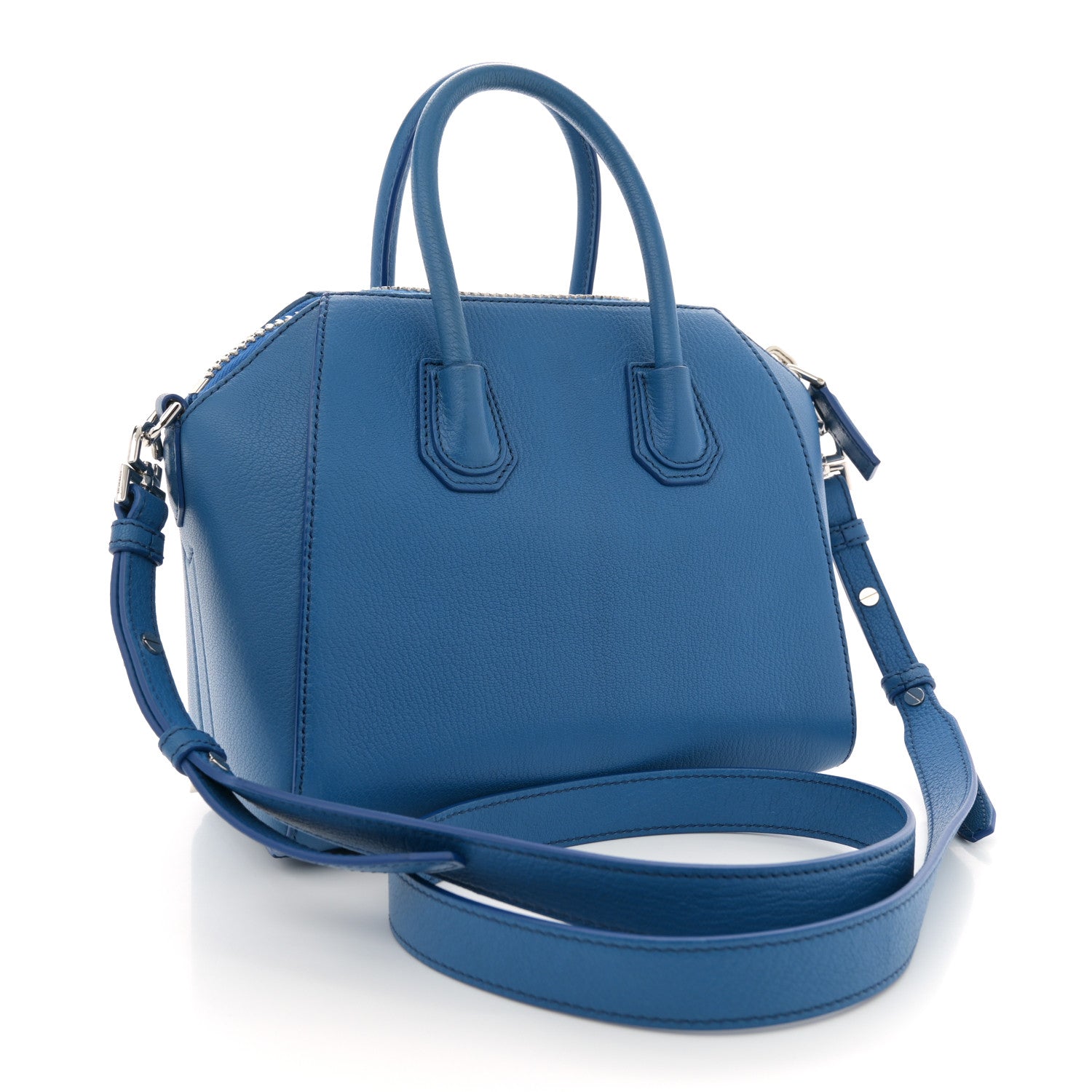 Givenchy Sugar Goatskin Mini Antigona Indigo Blue 3 of 11
