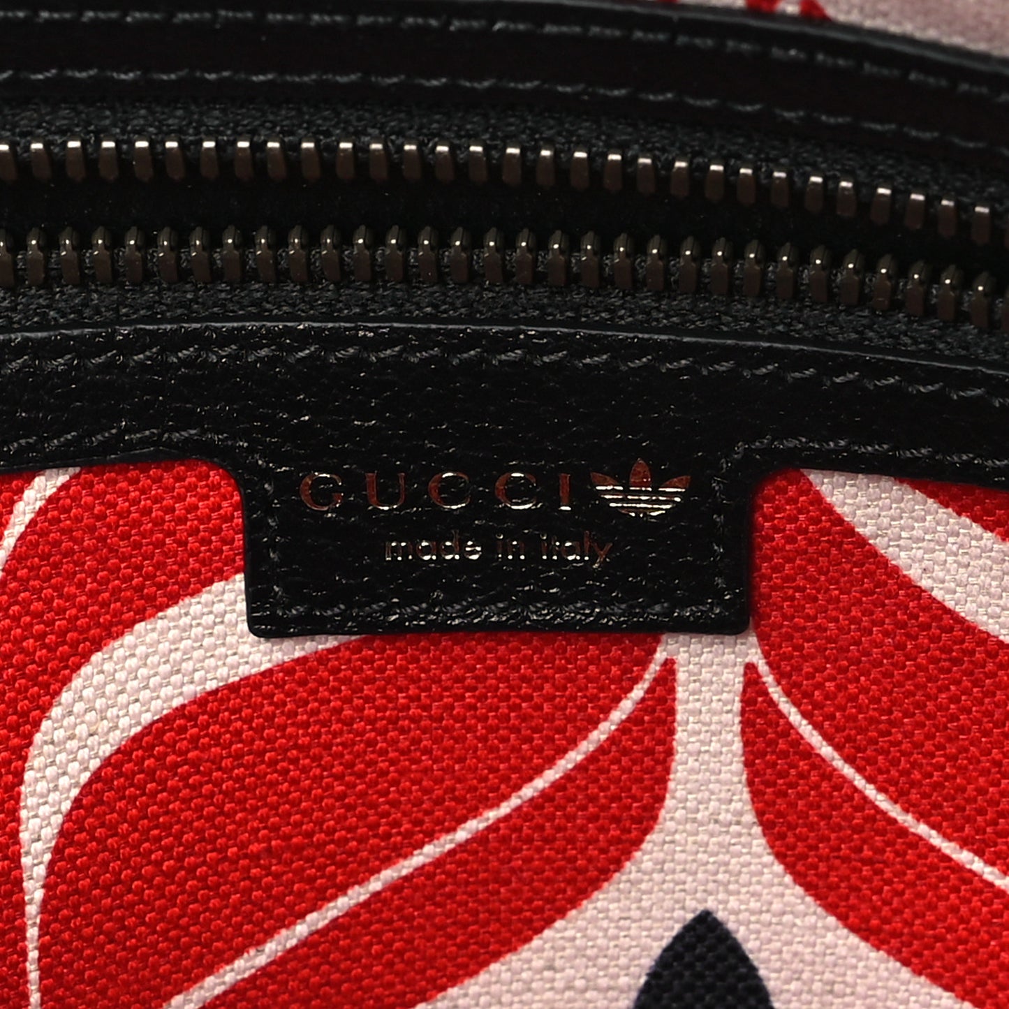 X ADIDAS Textured Dollar Calfskin Belt Bag Black