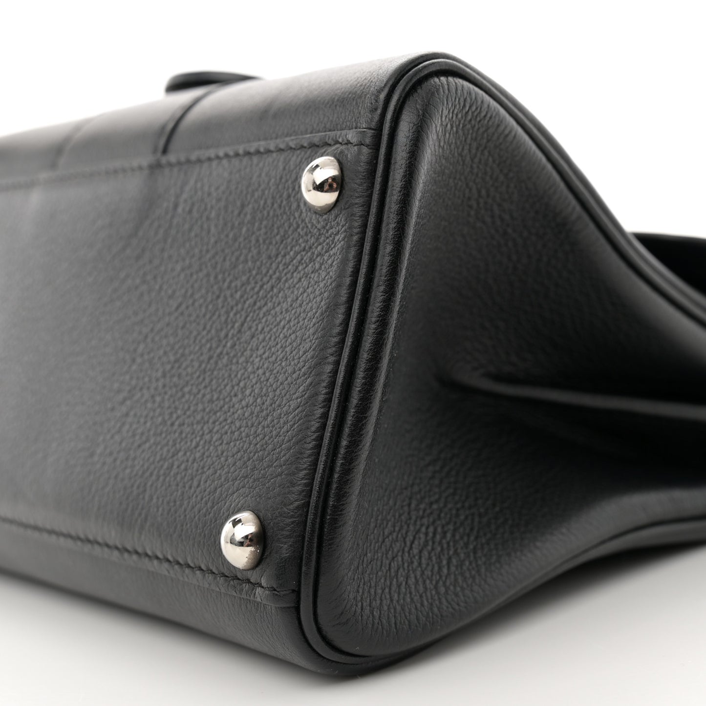 Grained Calfskin Mini Brillant Satchel Black