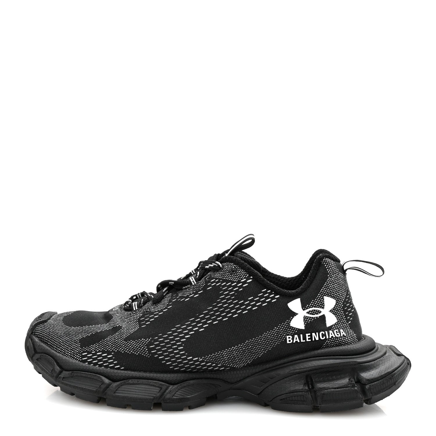Balenciaga X Under Armour Knit Mesh 3XL Sneakers 43 Black White 
