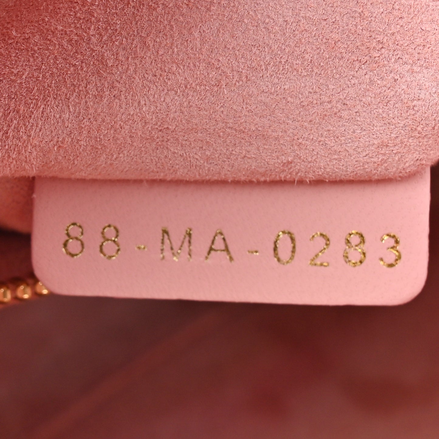 Lambskin Cannage Mini Lady Dior Melacoton