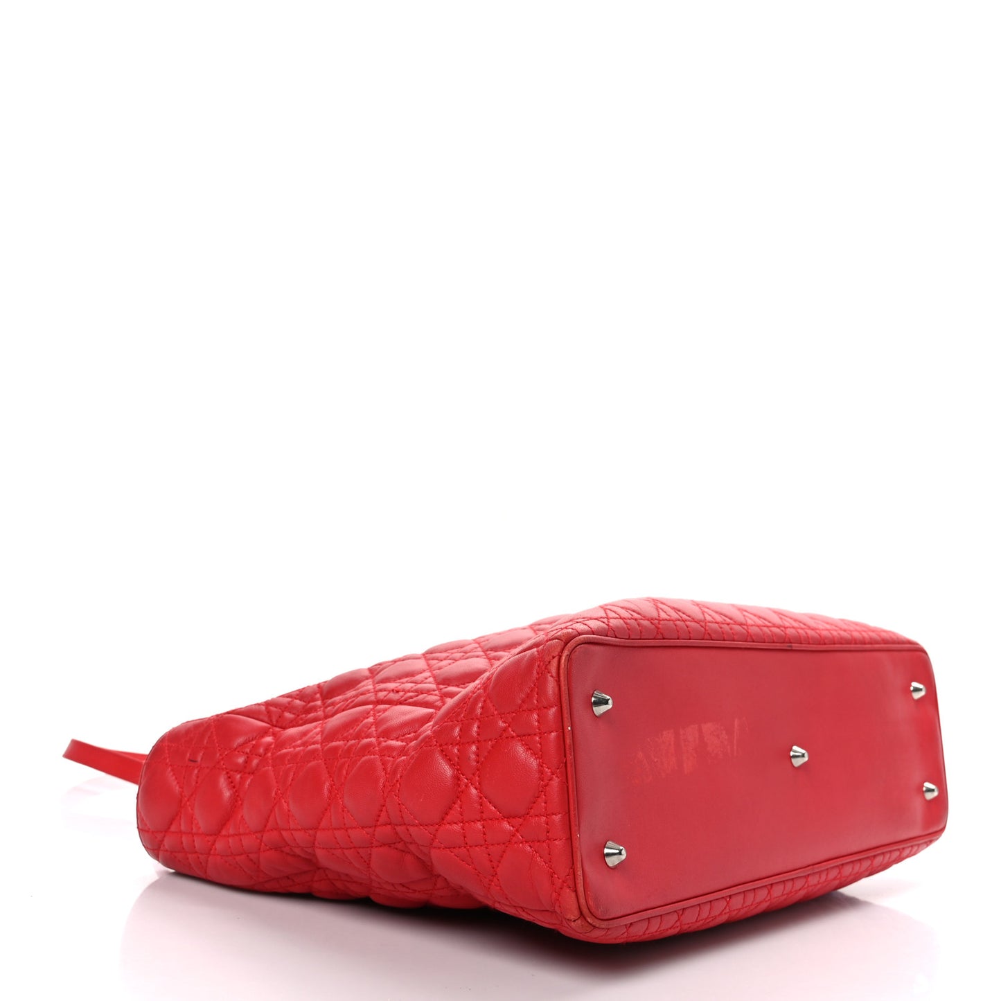 Lambskin Cannage XL Lady Dior Red