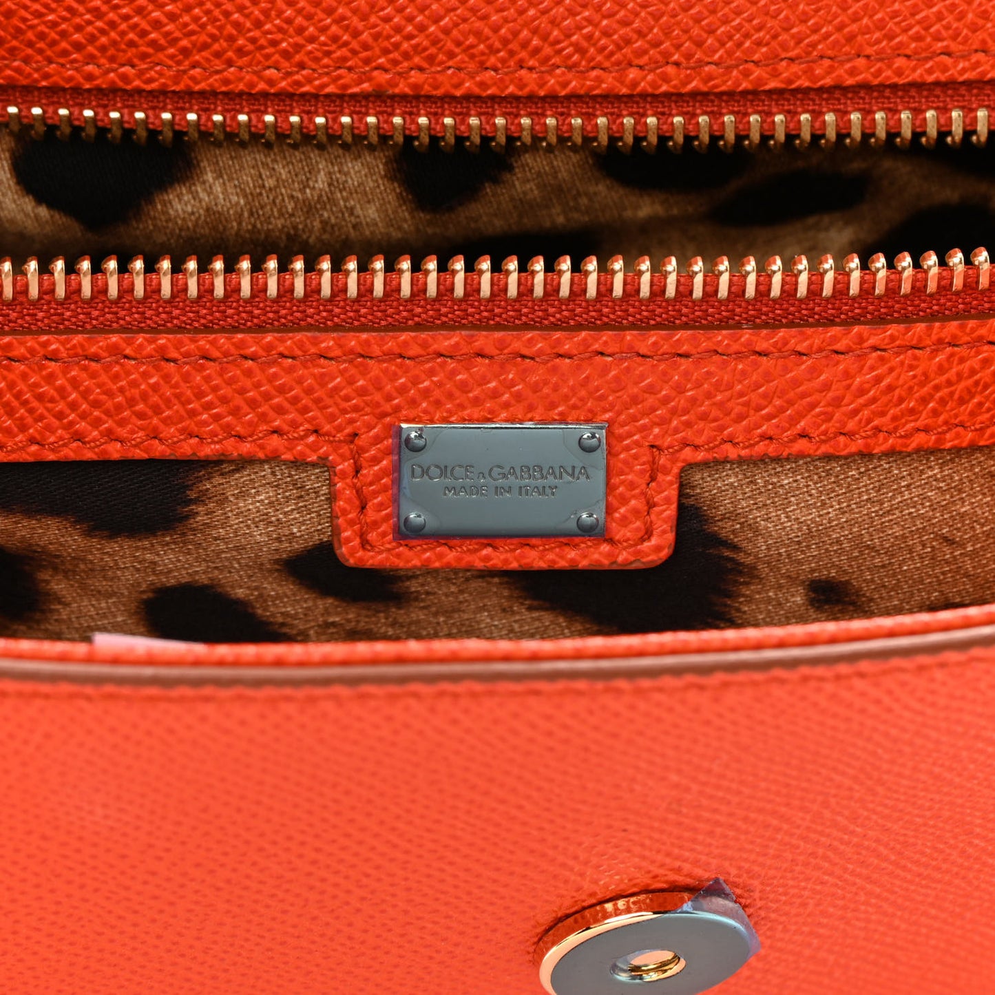 DOLCE & GABBANA Dauphine Large Miss Sicily Satchel Orange